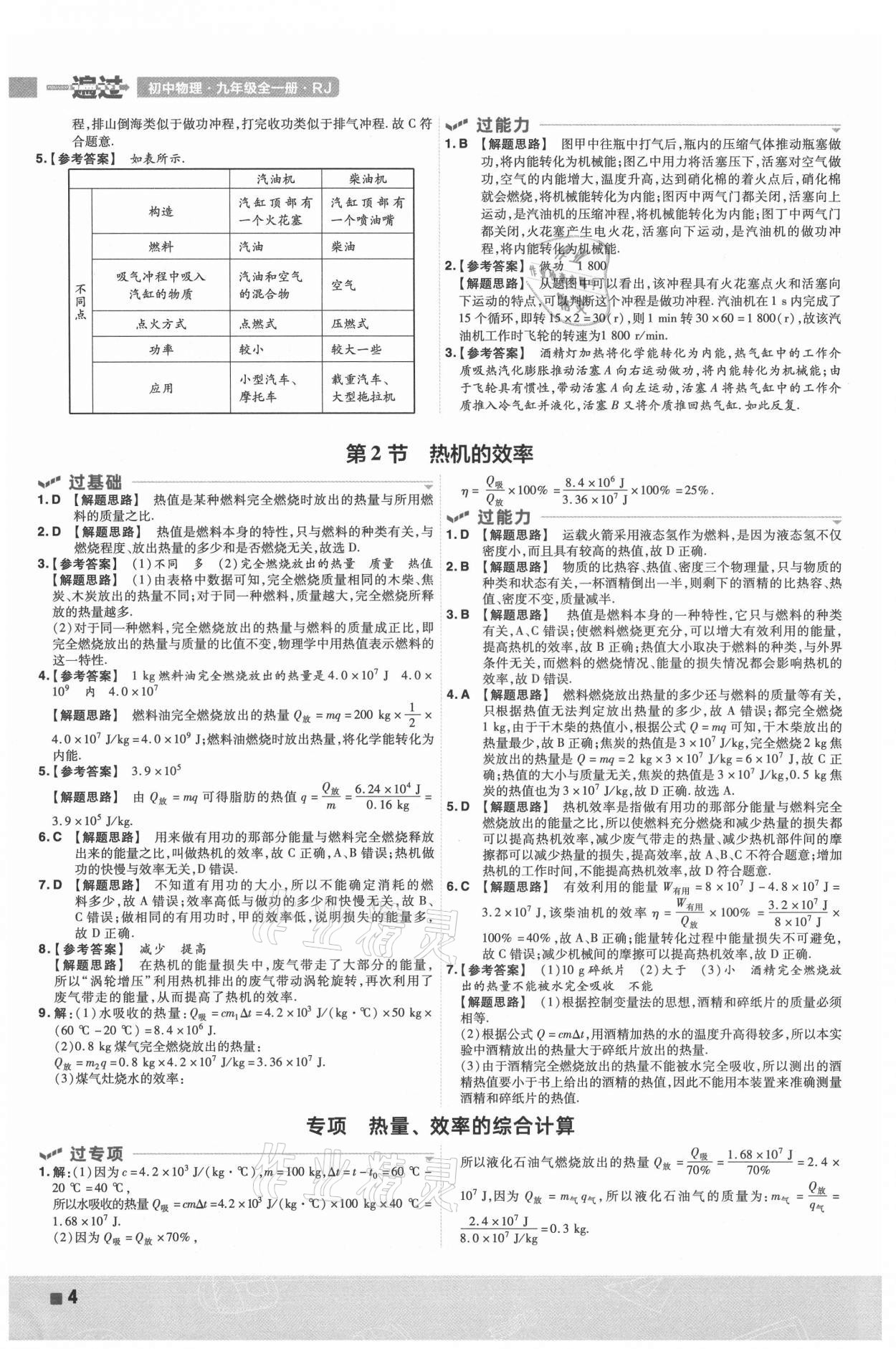 2021年一遍過九年級初中物理全一冊人教版 第4頁