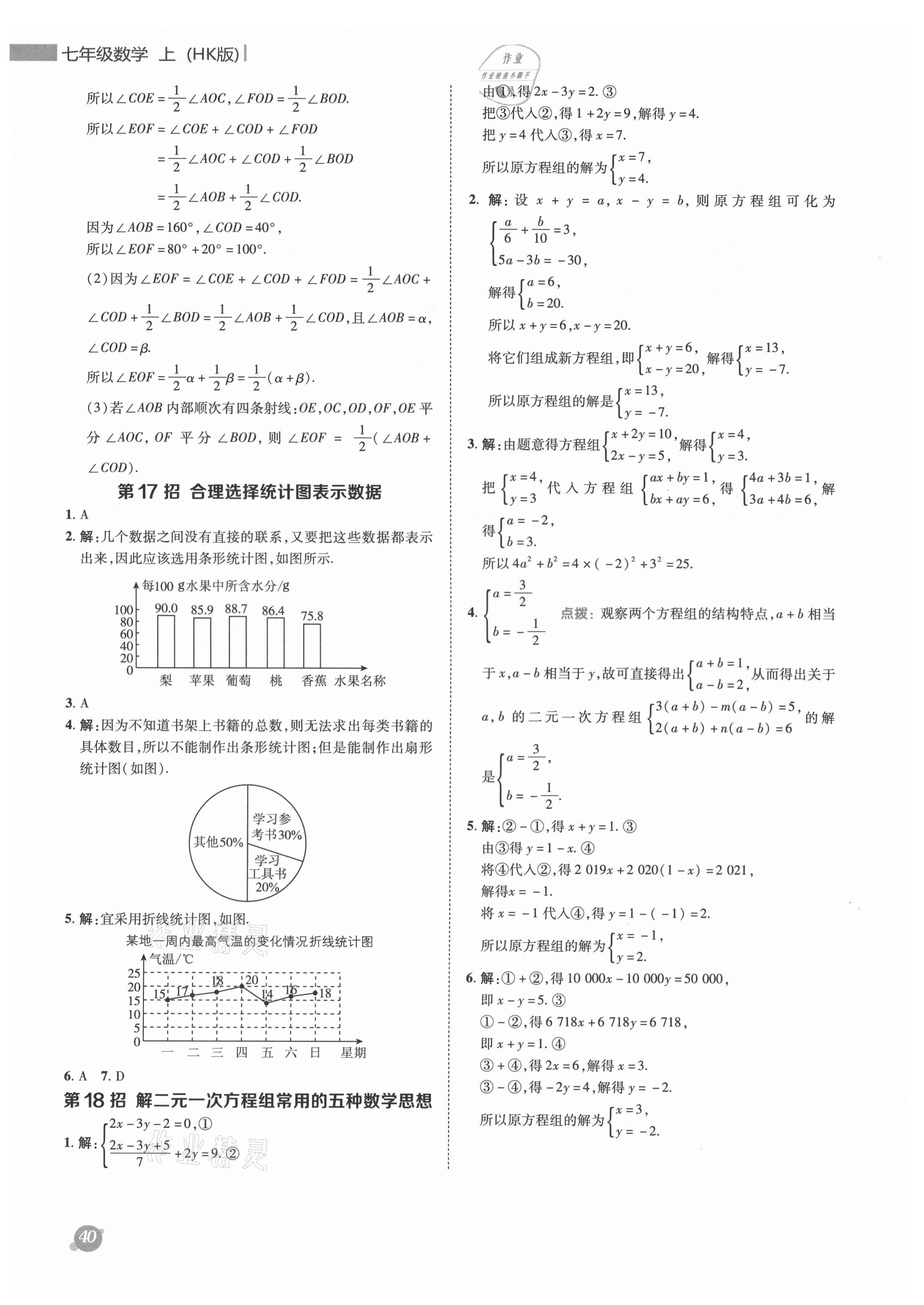 2021年綜合應(yīng)用創(chuàng)新題典中點七年級數(shù)學(xué)上冊滬科版 參考答案第10頁