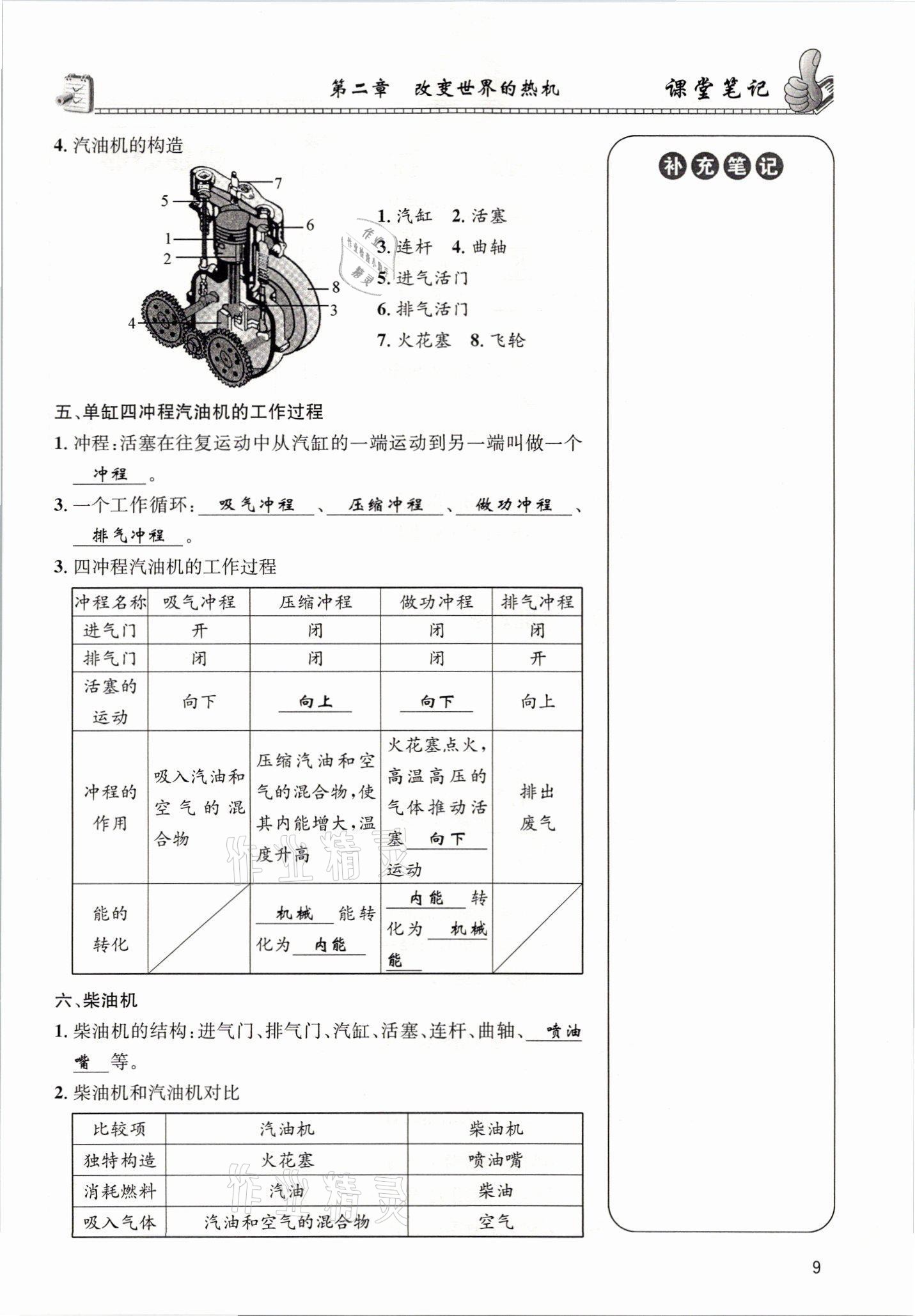 2021年第一学堂九年级物理全一册教科版 参考答案第31页