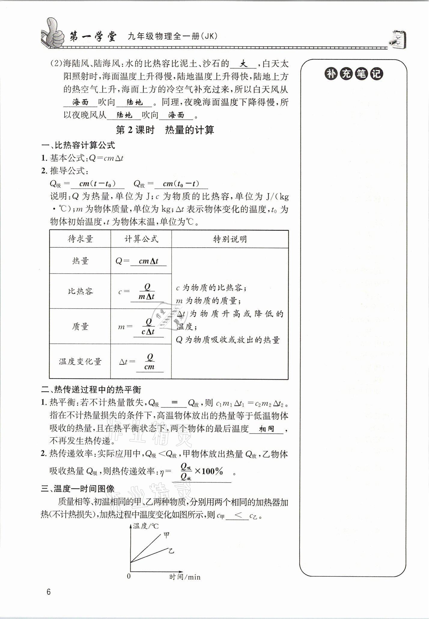 2021年第一學(xué)堂九年級物理全一冊教科版 參考答案第22頁