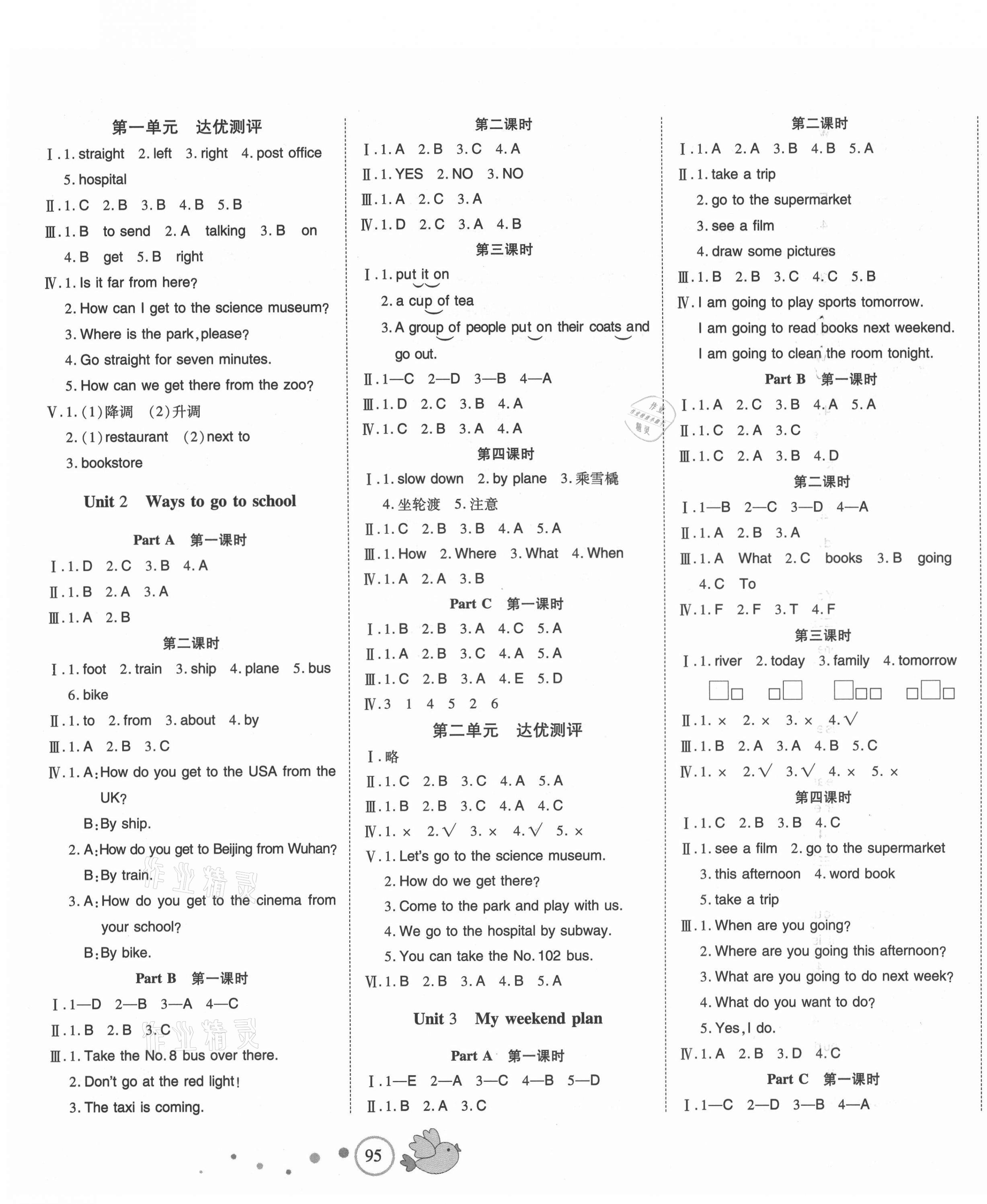 2021年整合集訓(xùn)天天練六年級英語上冊人教版 第2頁