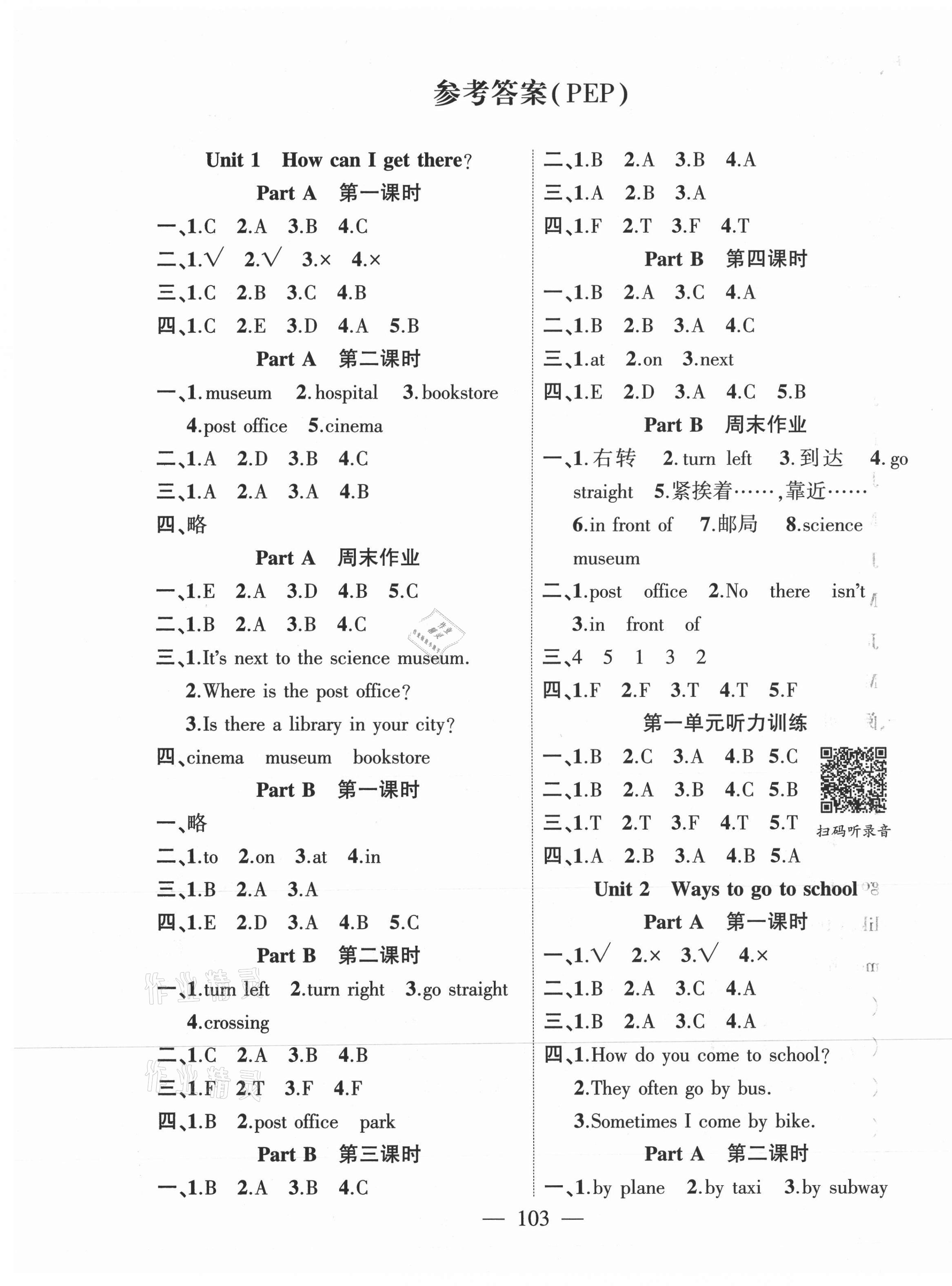 2021年課時(shí)掌控六年級(jí)英語(yǔ)上冊(cè)人教版 第1頁(yè)