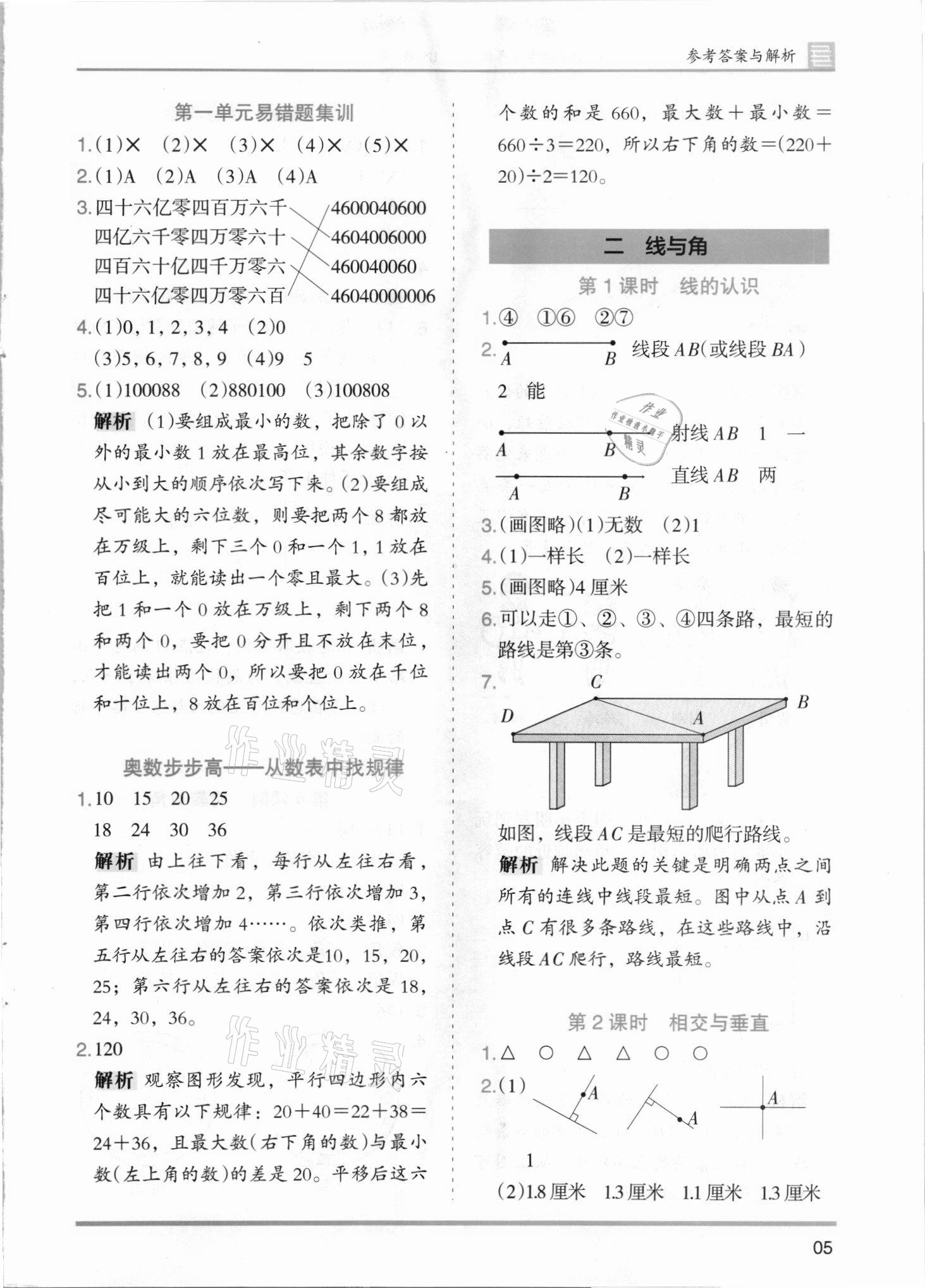 2021年木頭馬分層課課練四年級數(shù)學(xué)上冊北師大版 第5頁