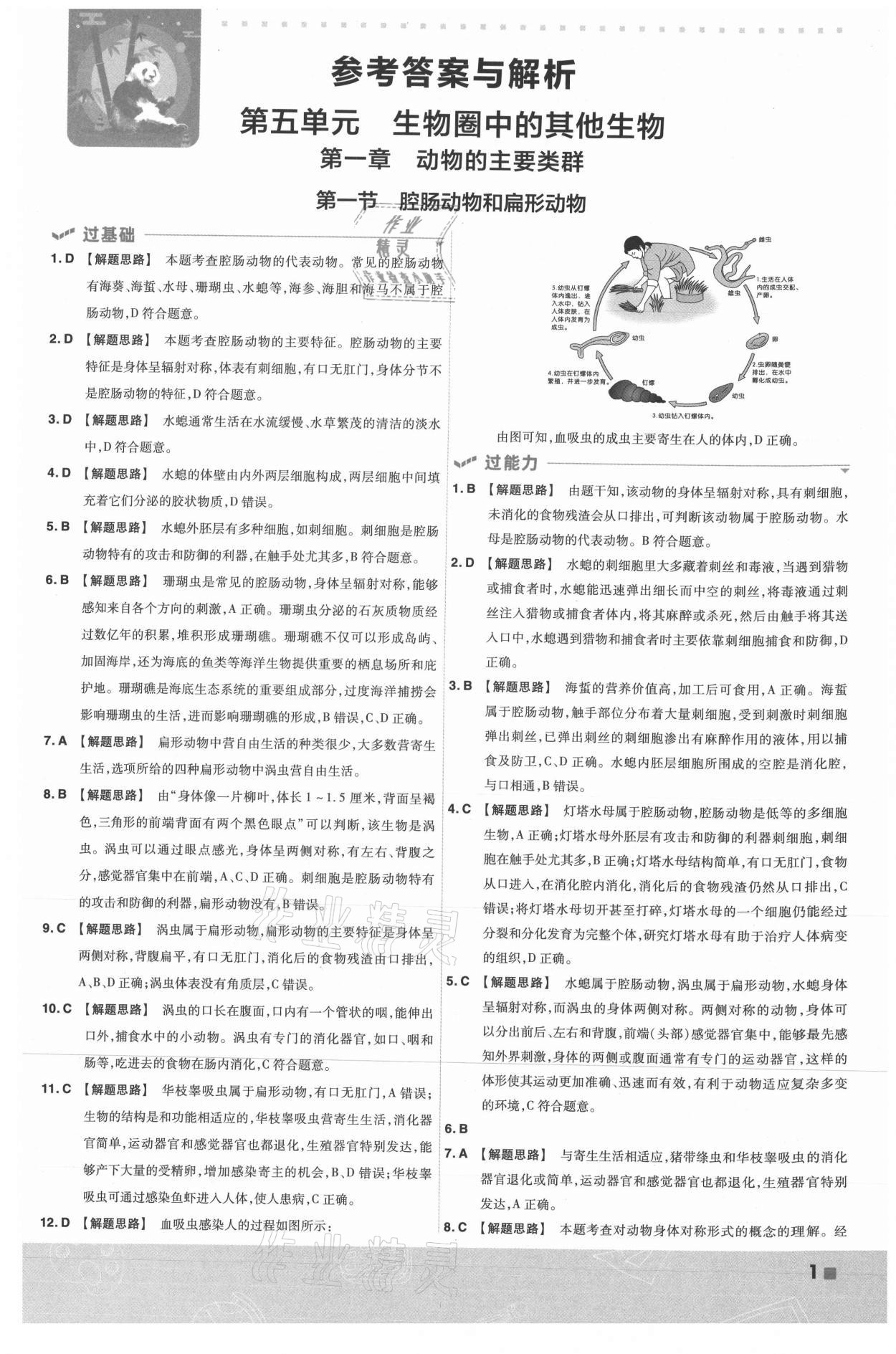 2021年一遍過(guò)八年級(jí)生物上冊(cè)人教版 第1頁(yè)