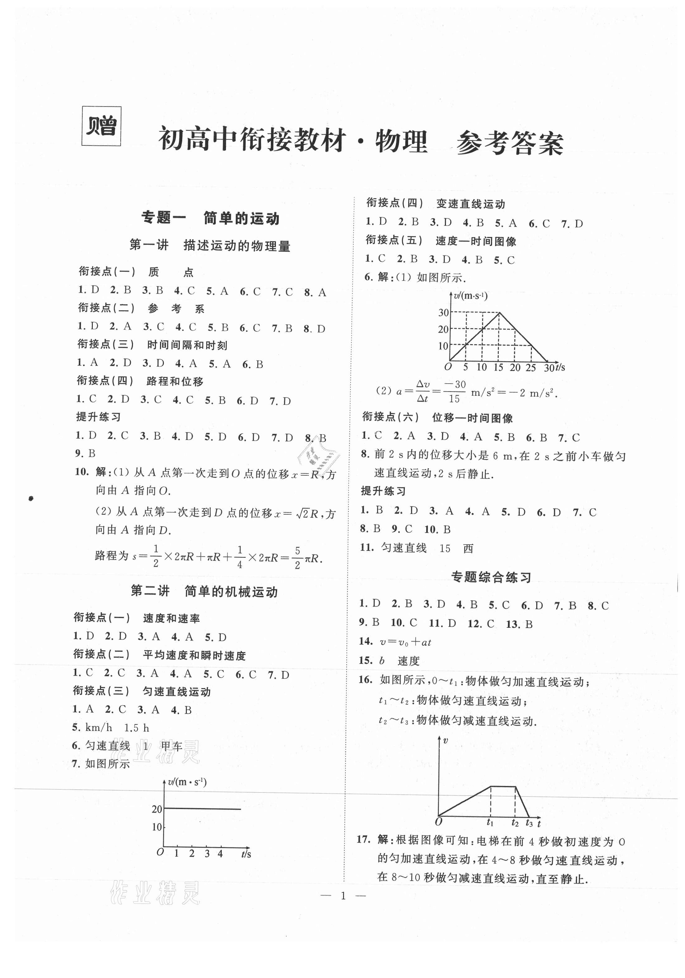 2021年初高中銜接教材物理江蘇鳳凰美術(shù)出版社 第1頁(yè)