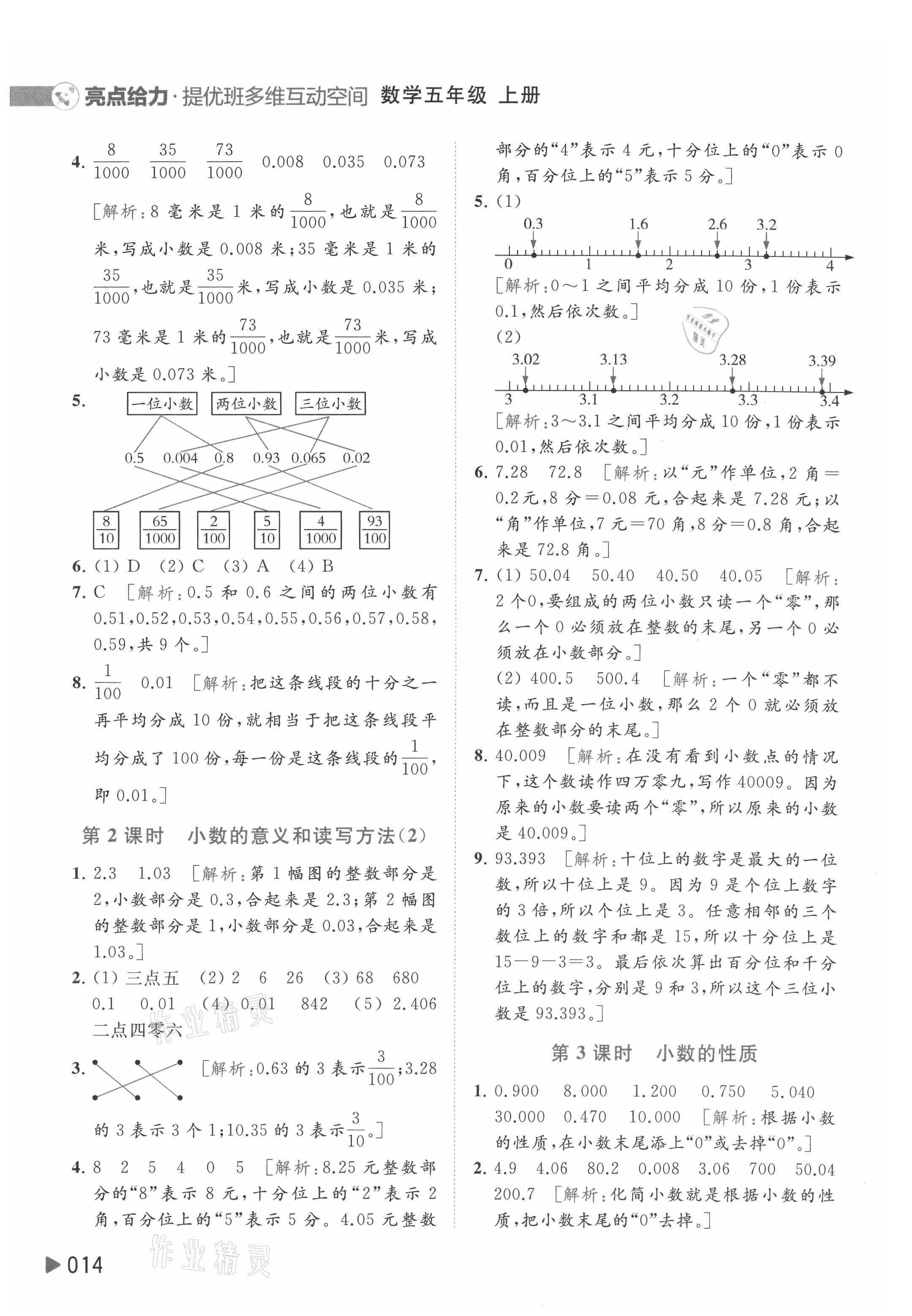 2021年亮點(diǎn)給力提優(yōu)班多維互動(dòng)空間五年級(jí)數(shù)學(xué)上冊(cè)蘇教版 參考答案第14頁(yè)