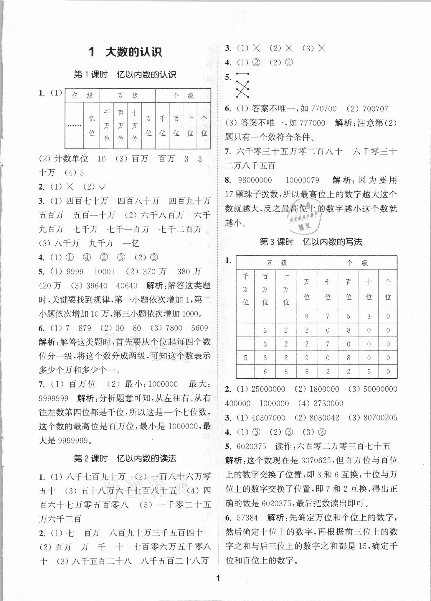 2021年拔尖特训四年级数学上册人教版 第1页