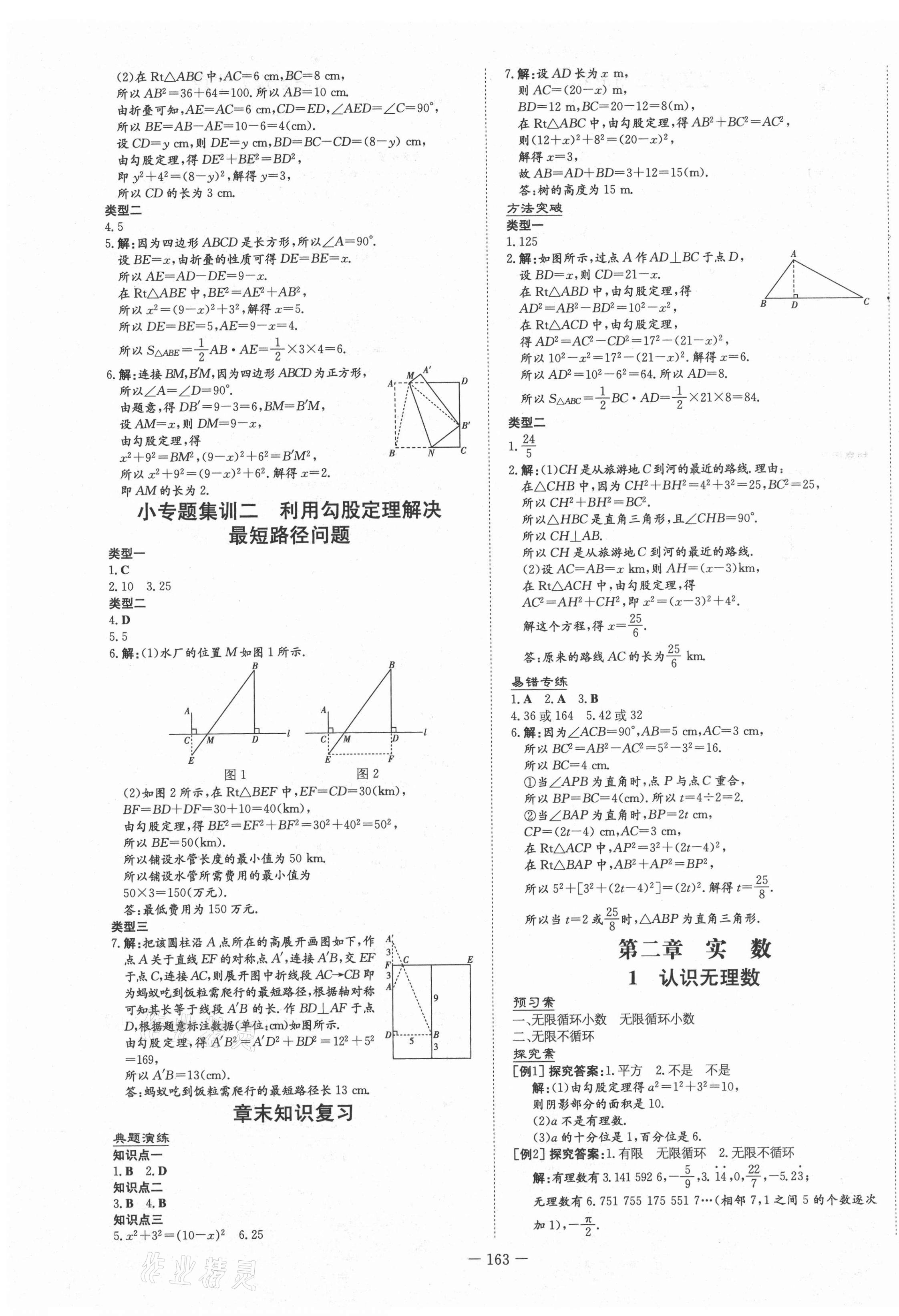 2021年初中同步學(xué)習(xí)導(dǎo)與練導(dǎo)學(xué)探究案八年級數(shù)學(xué)上冊北師大版 第3頁