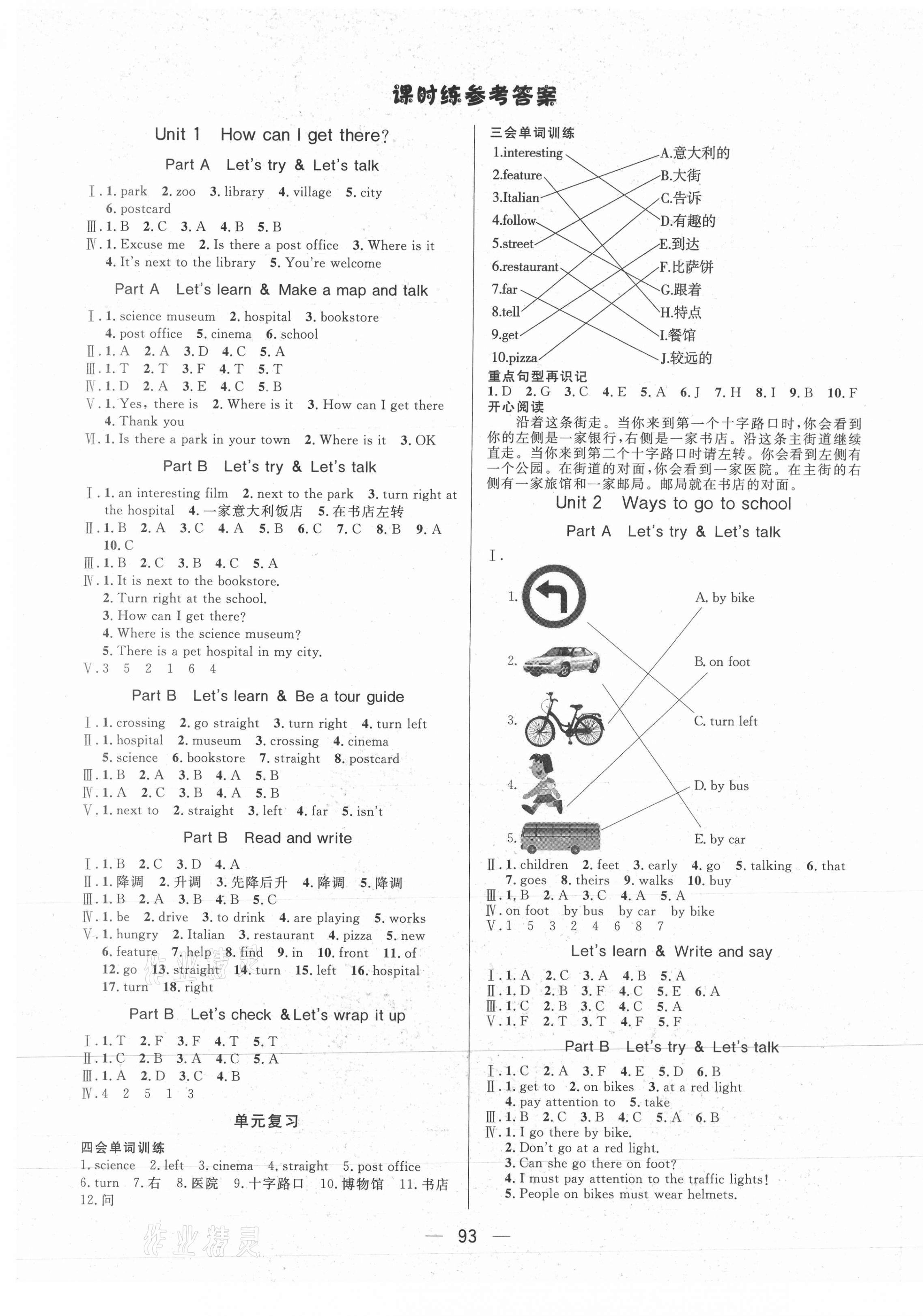 2021年簡易通六年級英語上冊人教版 第1頁