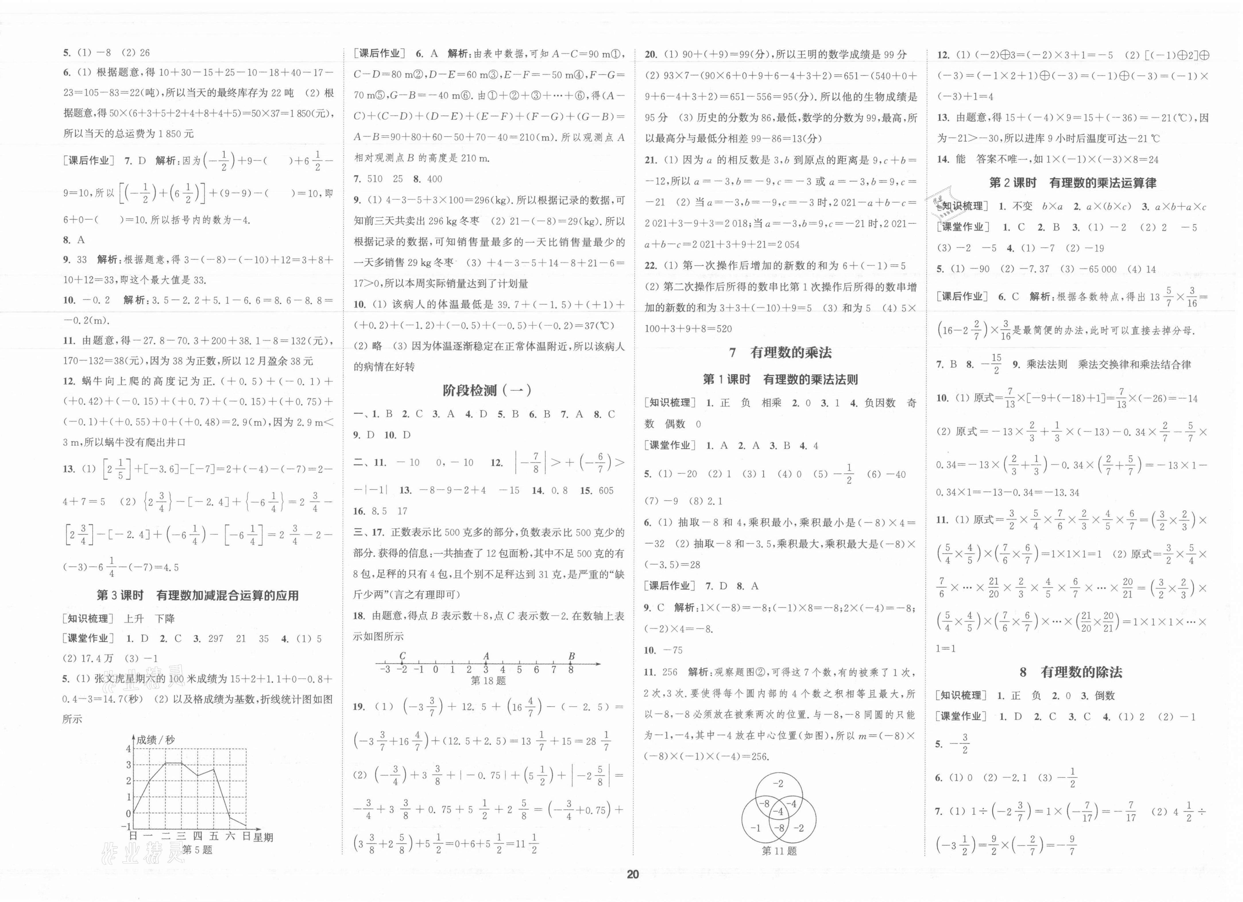 2021年通城学典课时作业本六年级数学上册鲁教版54制 第4页