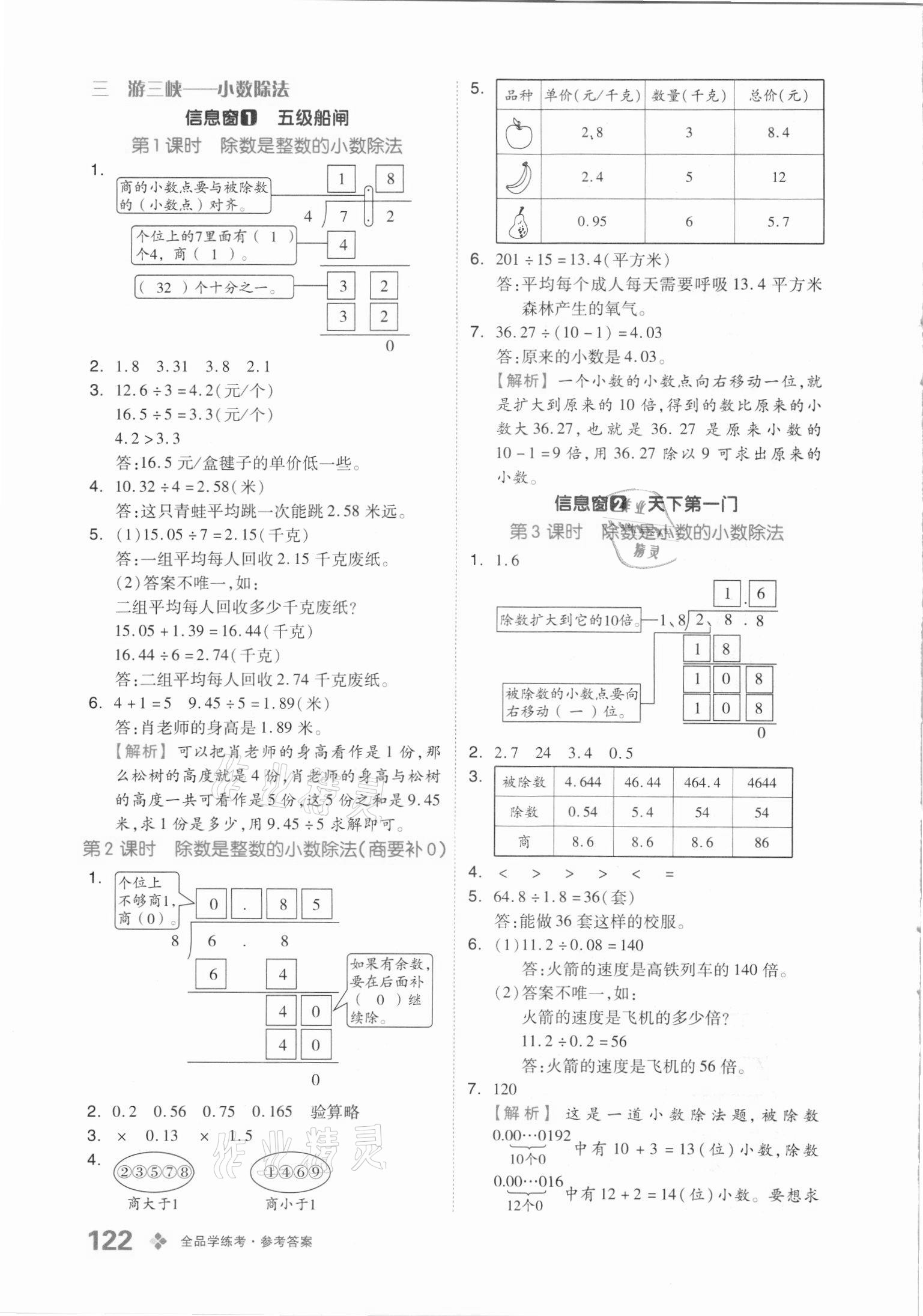 2021年全品学练考五年级数学上册青岛版 第6页