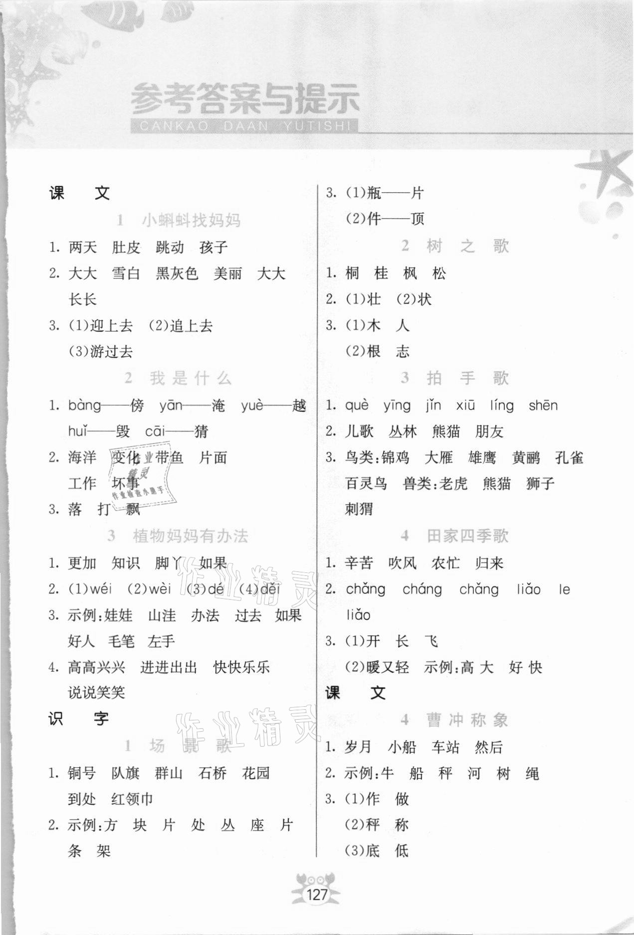 2021年小學(xué)語(yǔ)文詞語(yǔ)手冊(cè)吉林教育出版社二年級(jí)語(yǔ)文上冊(cè)人教版 第1頁(yè)