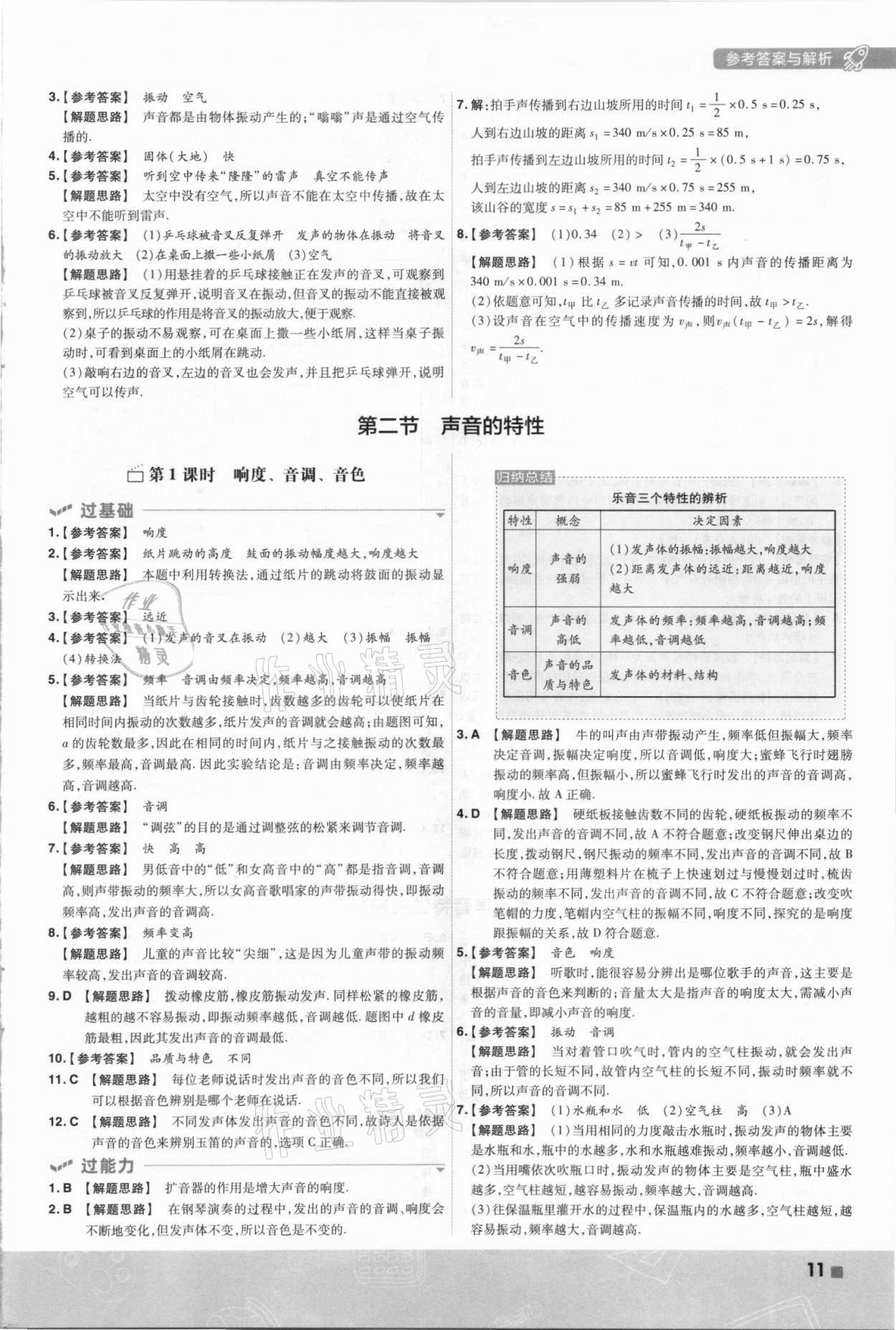 2021年一遍過八年級(jí)物理上冊滬科版 第11頁