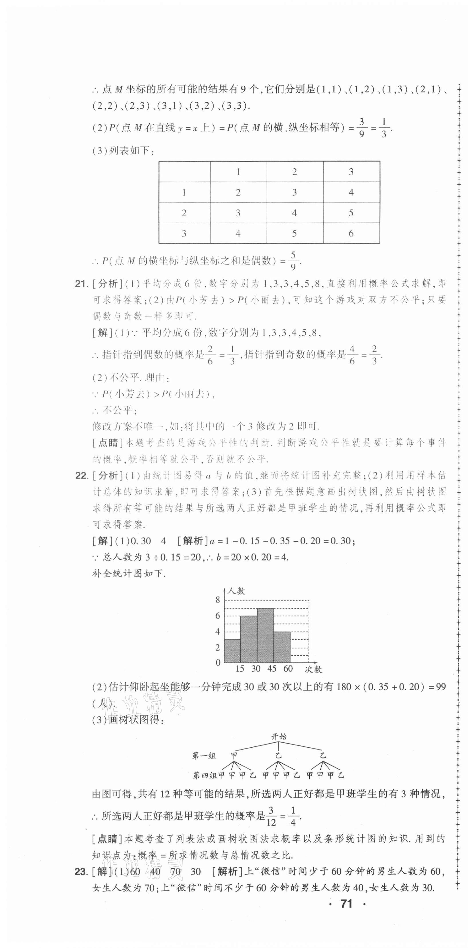 2021年99加1活页卷九年级数学全一册北师大版山西专版 第10页