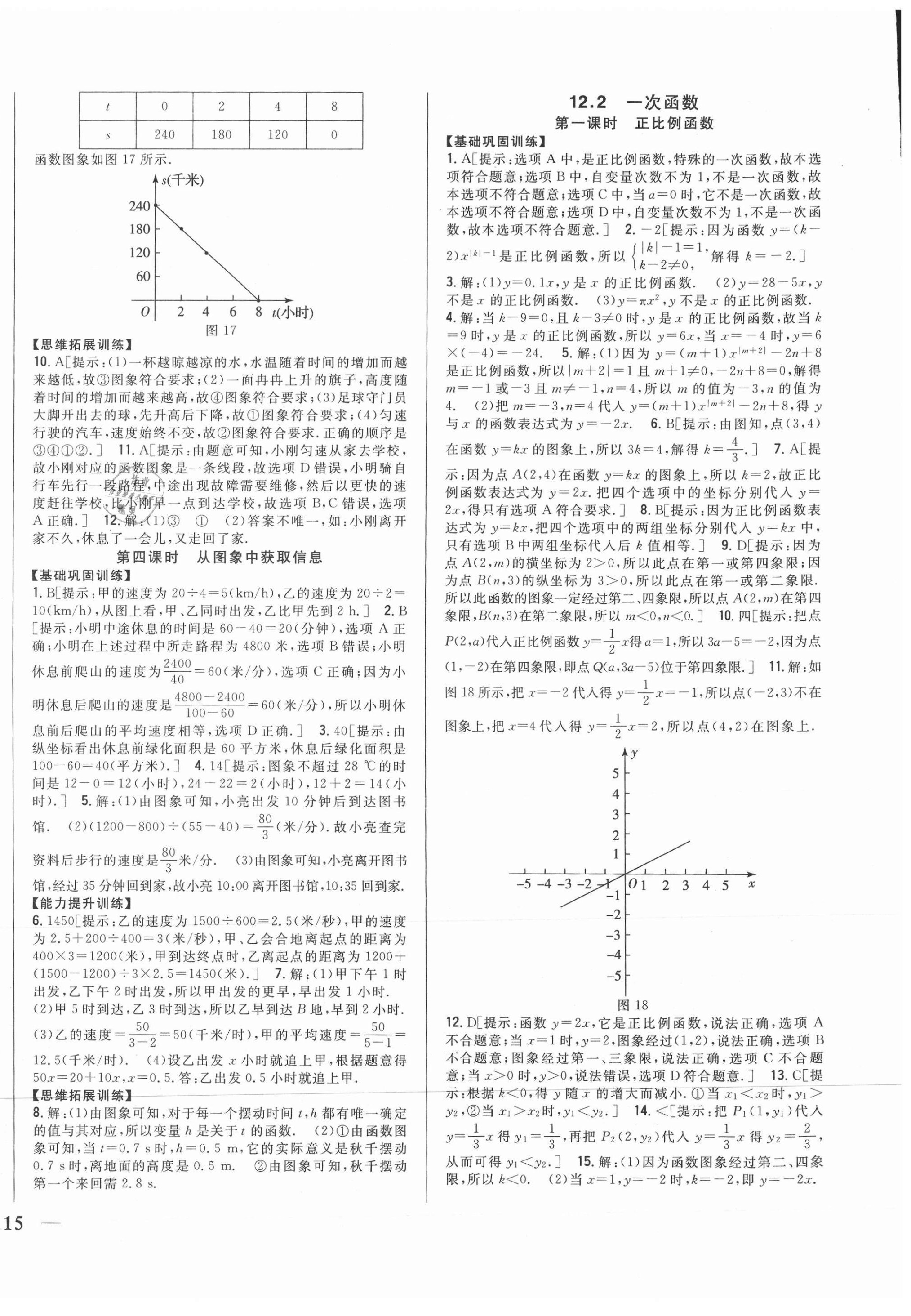 2021年全科王同步課時(shí)練習(xí)八年級(jí)數(shù)學(xué)上冊(cè)滬科版 參考答案第6頁(yè)