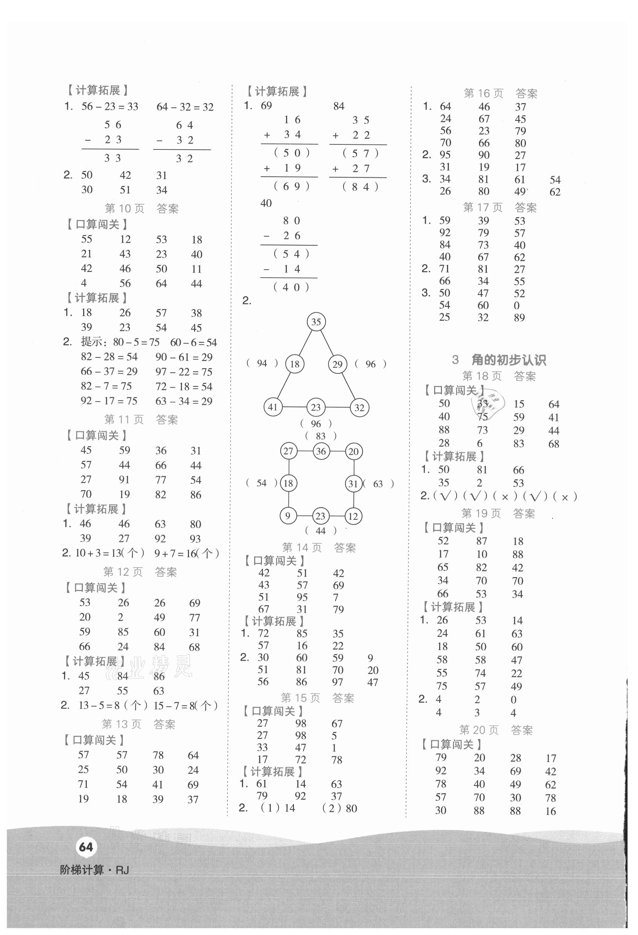 2021年階梯計(jì)算二年級(jí)上冊(cè)人教版 第2頁(yè)