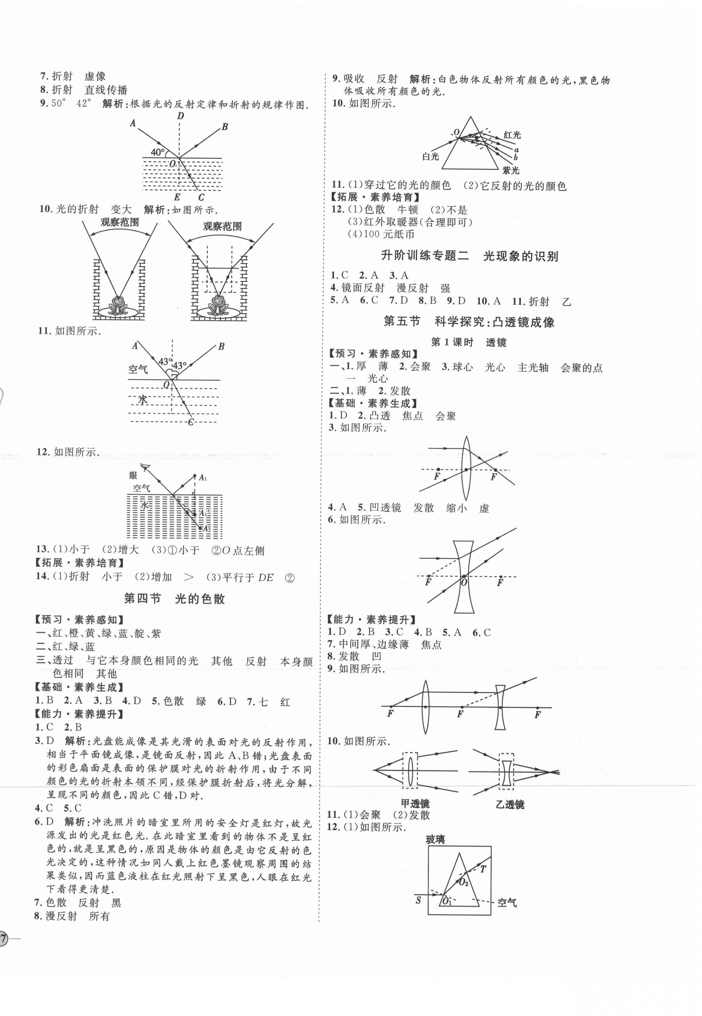 2021年优加学案课时通八年级物理上册沪科版I版 参考答案第6页