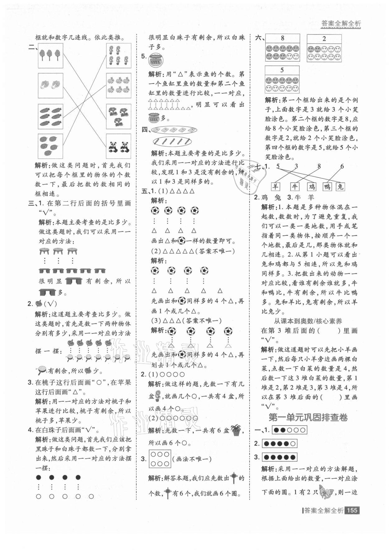 2021年考點(diǎn)集訓(xùn)與滿分備考一年級(jí)數(shù)學(xué)上冊(cè)人教版 第3頁(yè)