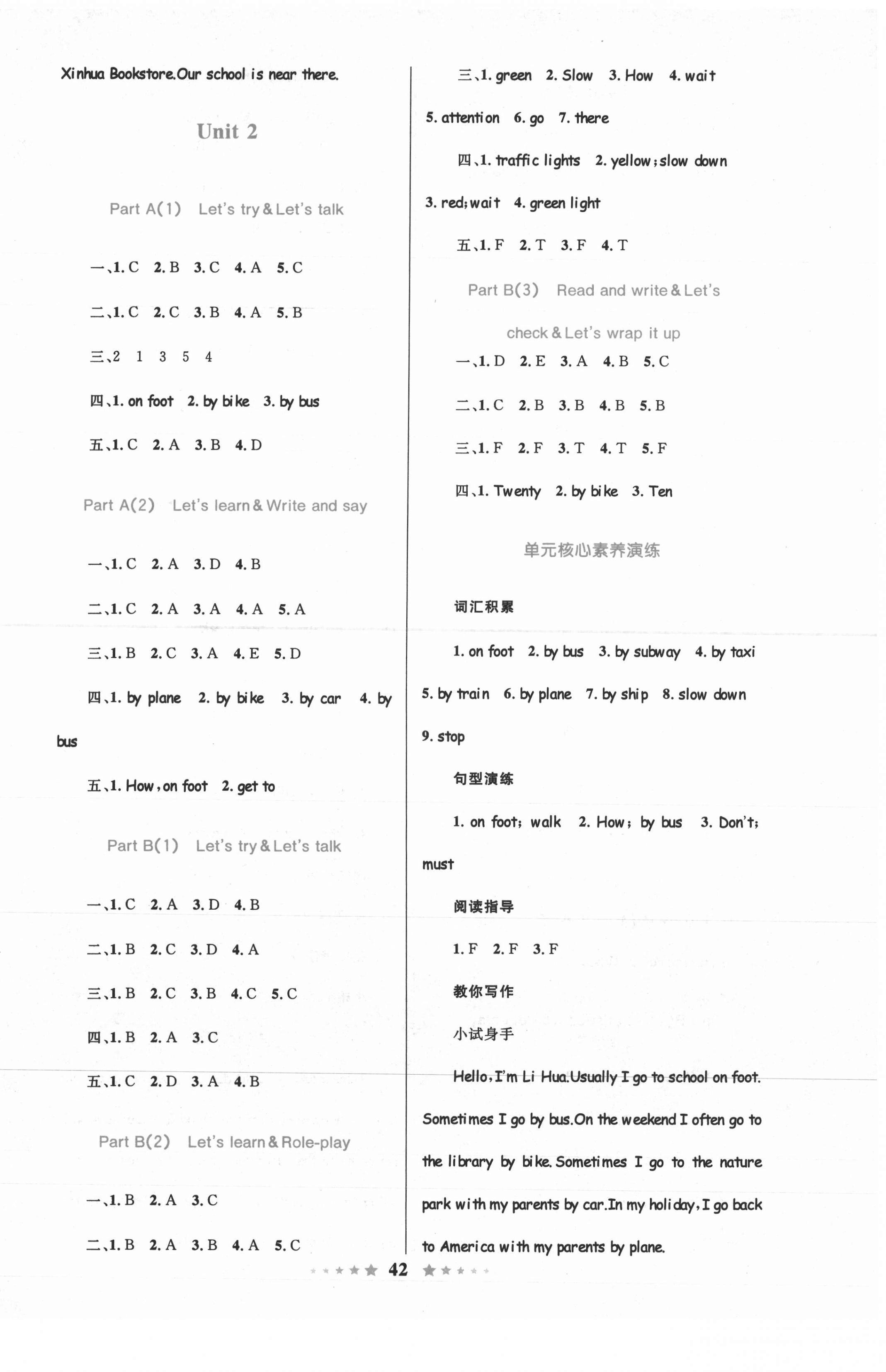 2021年同步测控全优设计六年级英语上册人教版 第2页