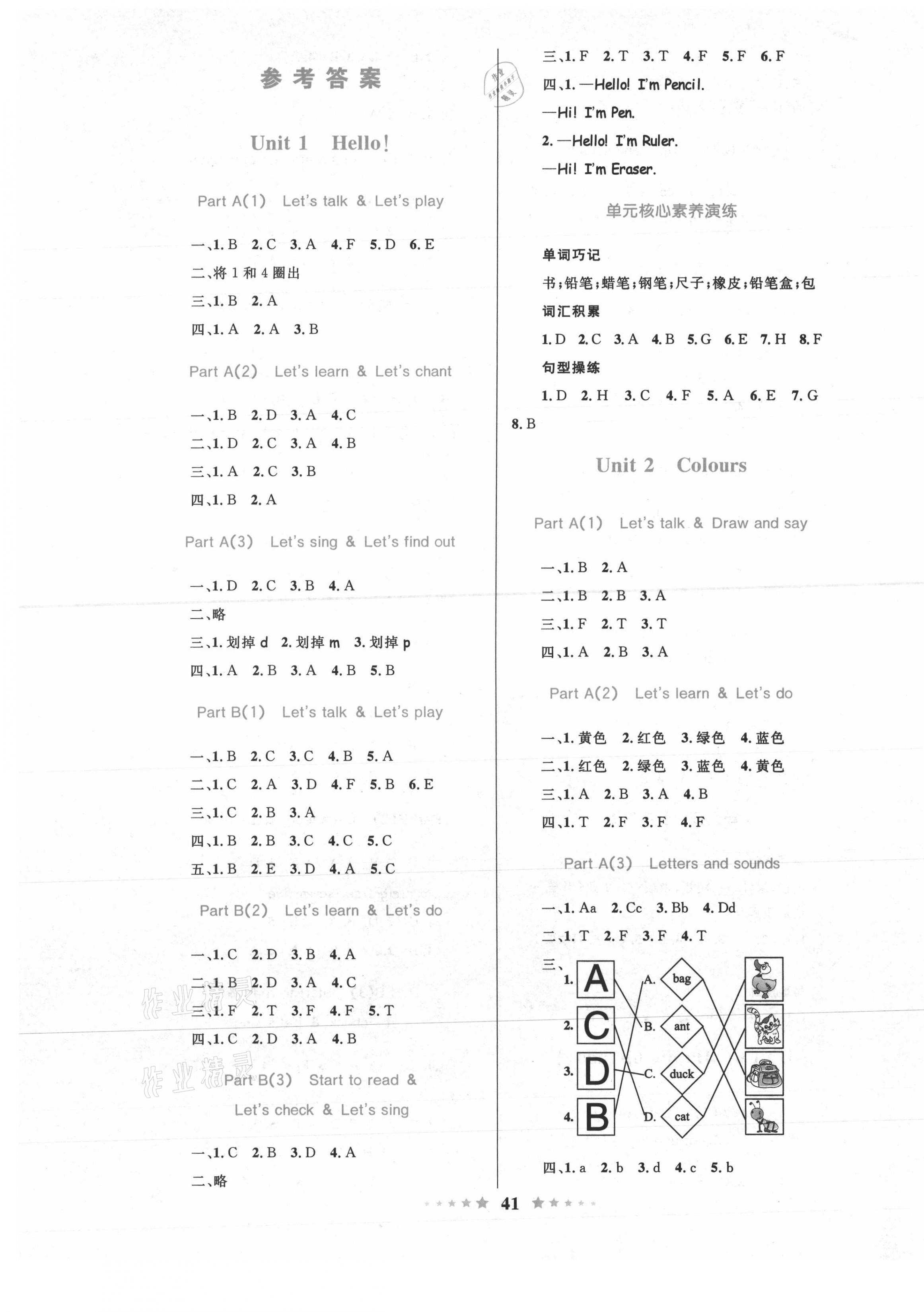 2021年同步測(cè)控全優(yōu)設(shè)計(jì)三年級(jí)英語上冊(cè)人教版 第1頁(yè)