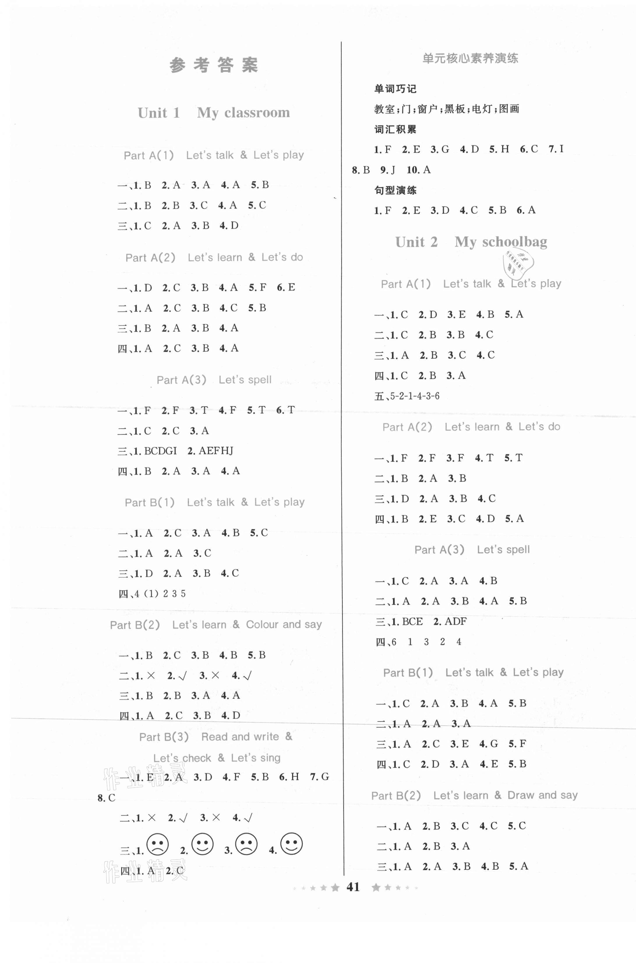 2021年同步測(cè)控全優(yōu)設(shè)計(jì)四年級(jí)英語(yǔ)上冊(cè)人教版 第1頁(yè)