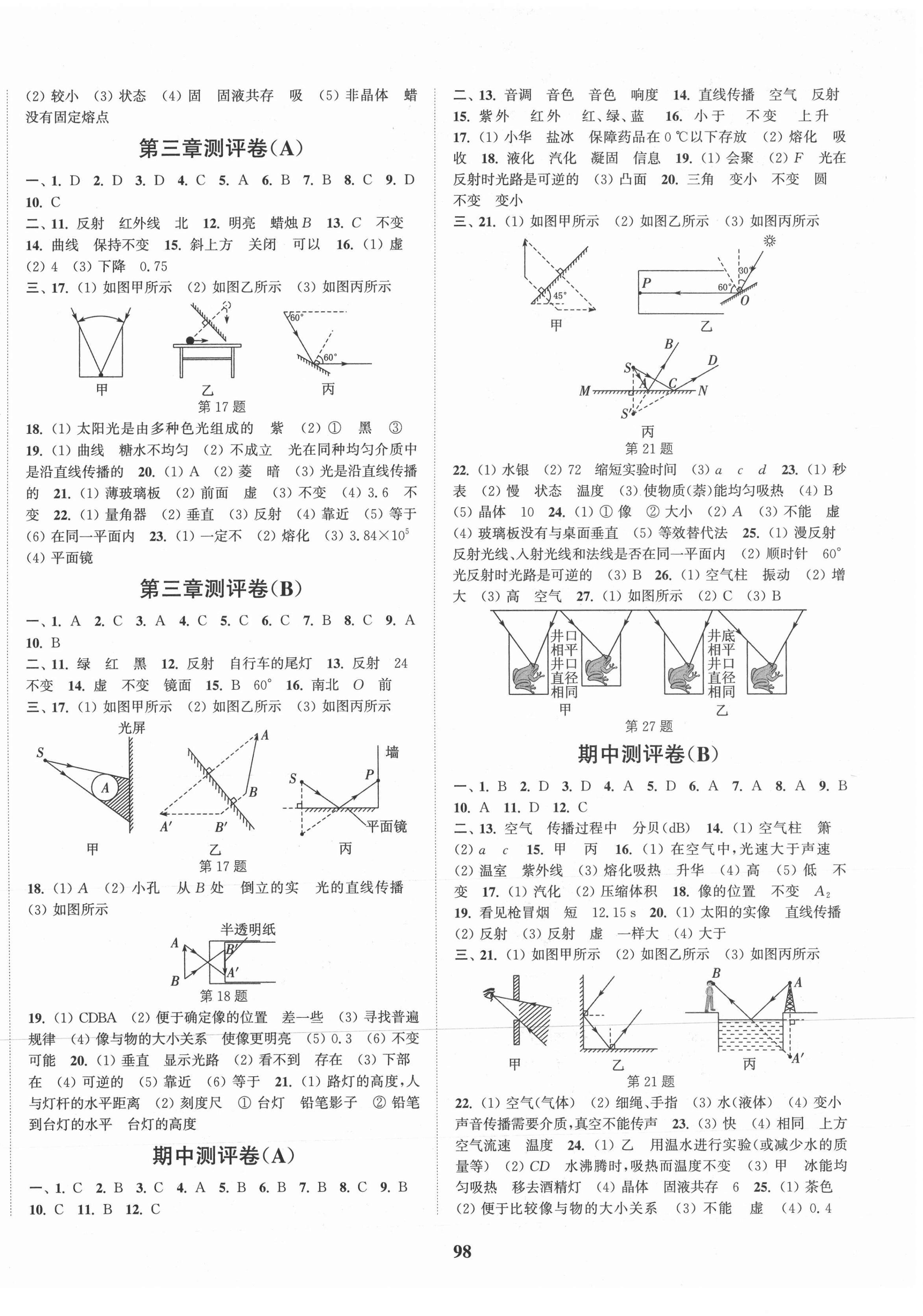 2021年通城學(xué)典全程測(cè)評(píng)卷八年級(jí)物理上冊(cè)蘇科版 第2頁(yè)