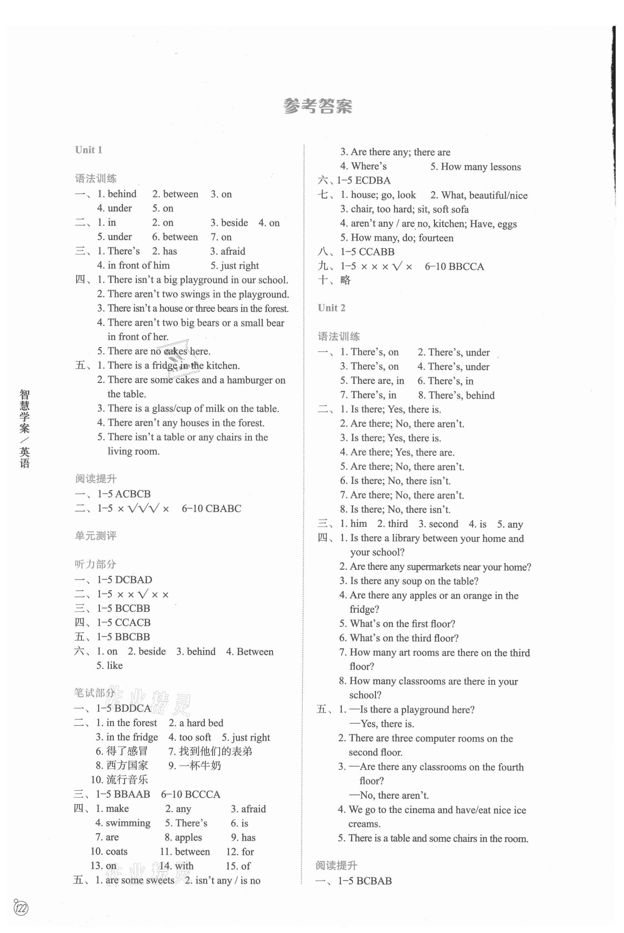 2021年智慧學案五年級英語上冊譯林版 第1頁