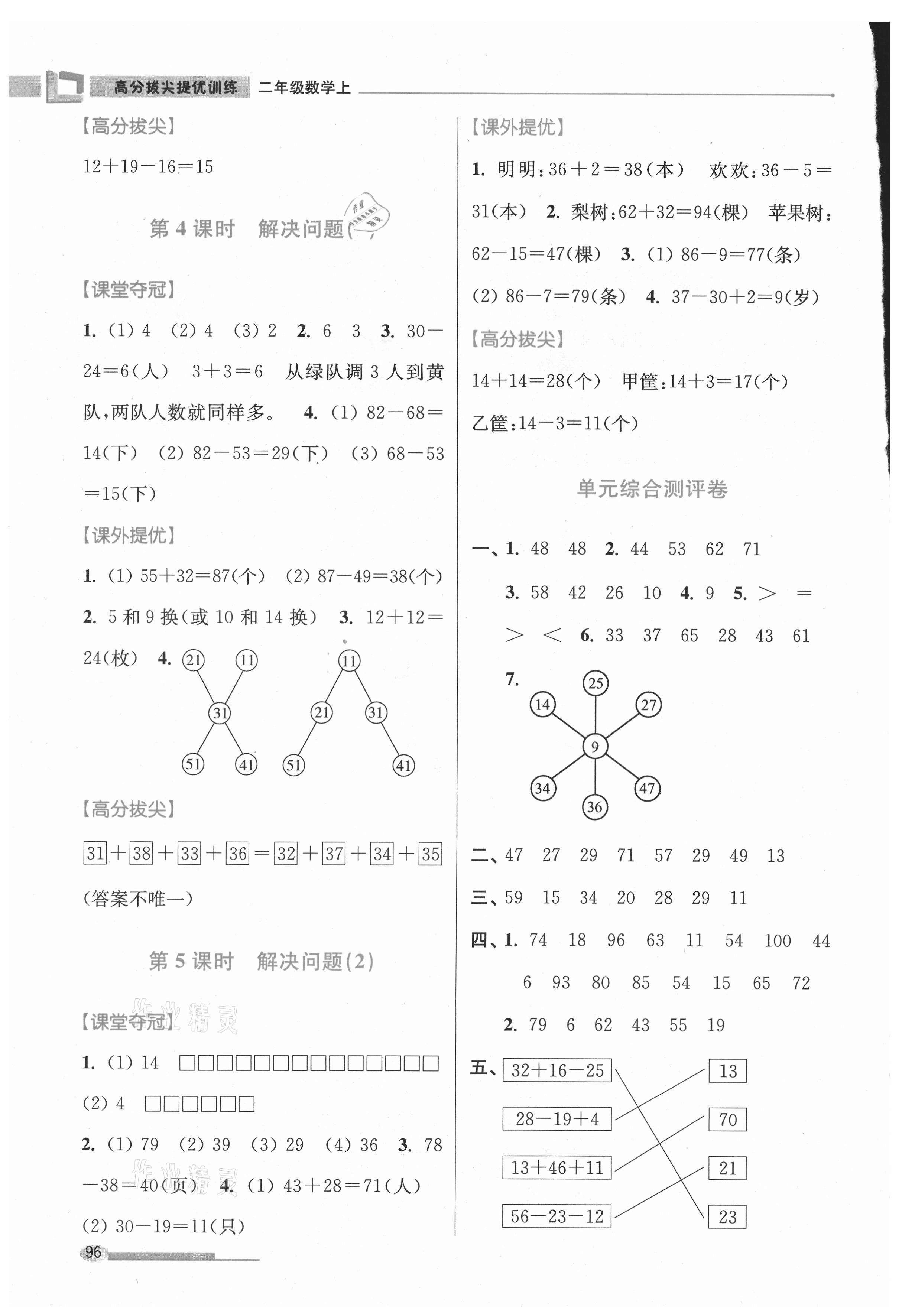 2021年高分拔尖提優(yōu)訓(xùn)練二年級數(shù)學(xué)上冊蘇教版 第2頁