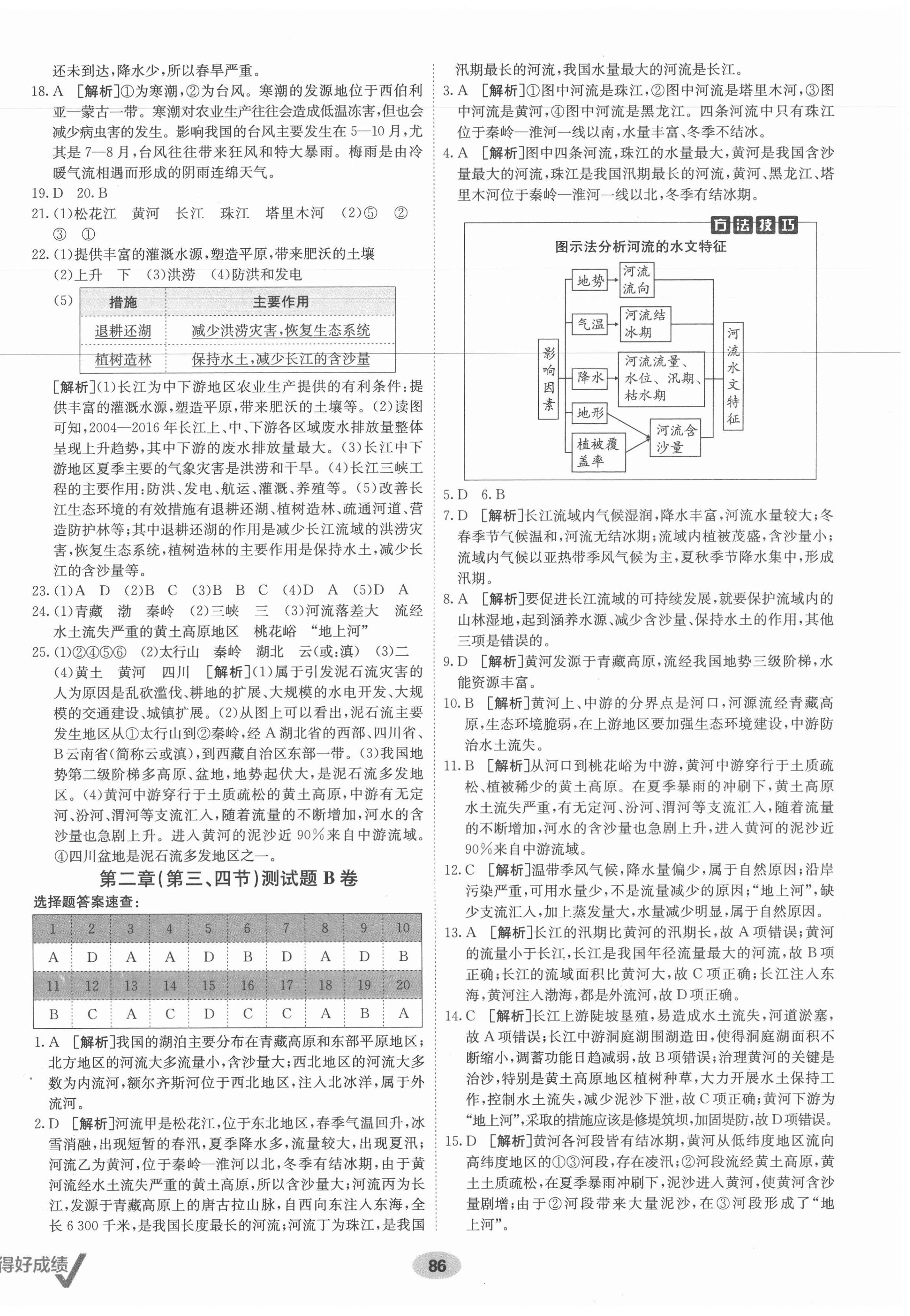 2021年海淀單元測試AB卷八年級地理上冊人教版 第6頁