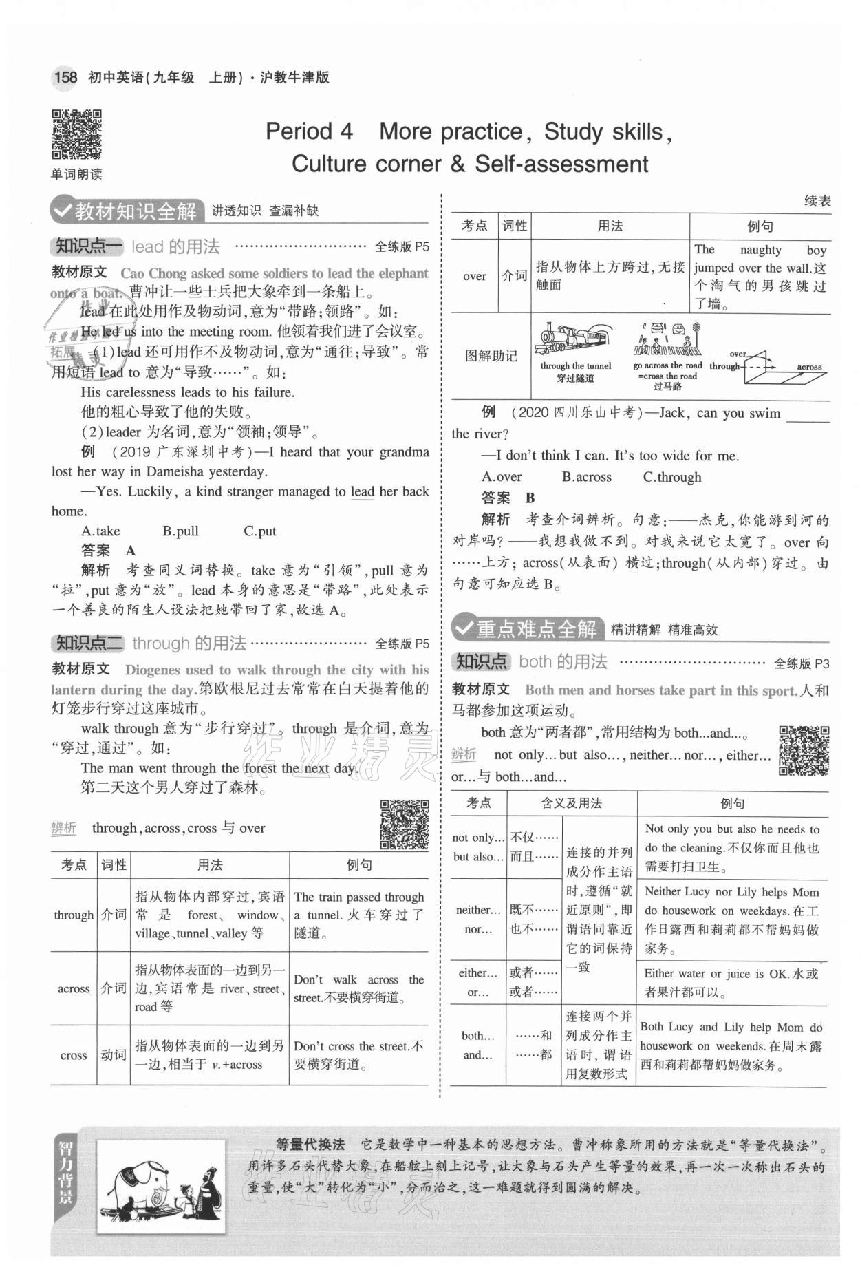 2021年教材課本九年級英語上冊滬教牛津版 參考答案第8頁