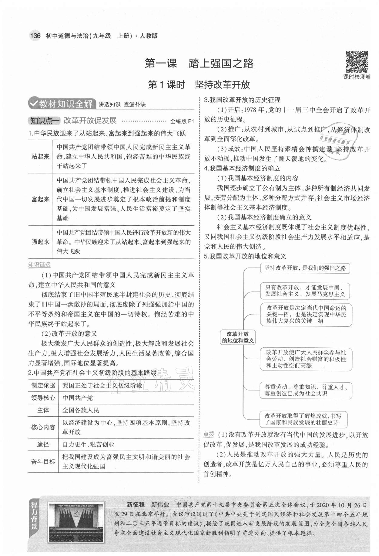 2021年教材課本九年級(jí)道德與法治上冊人教版 參考答案第2頁