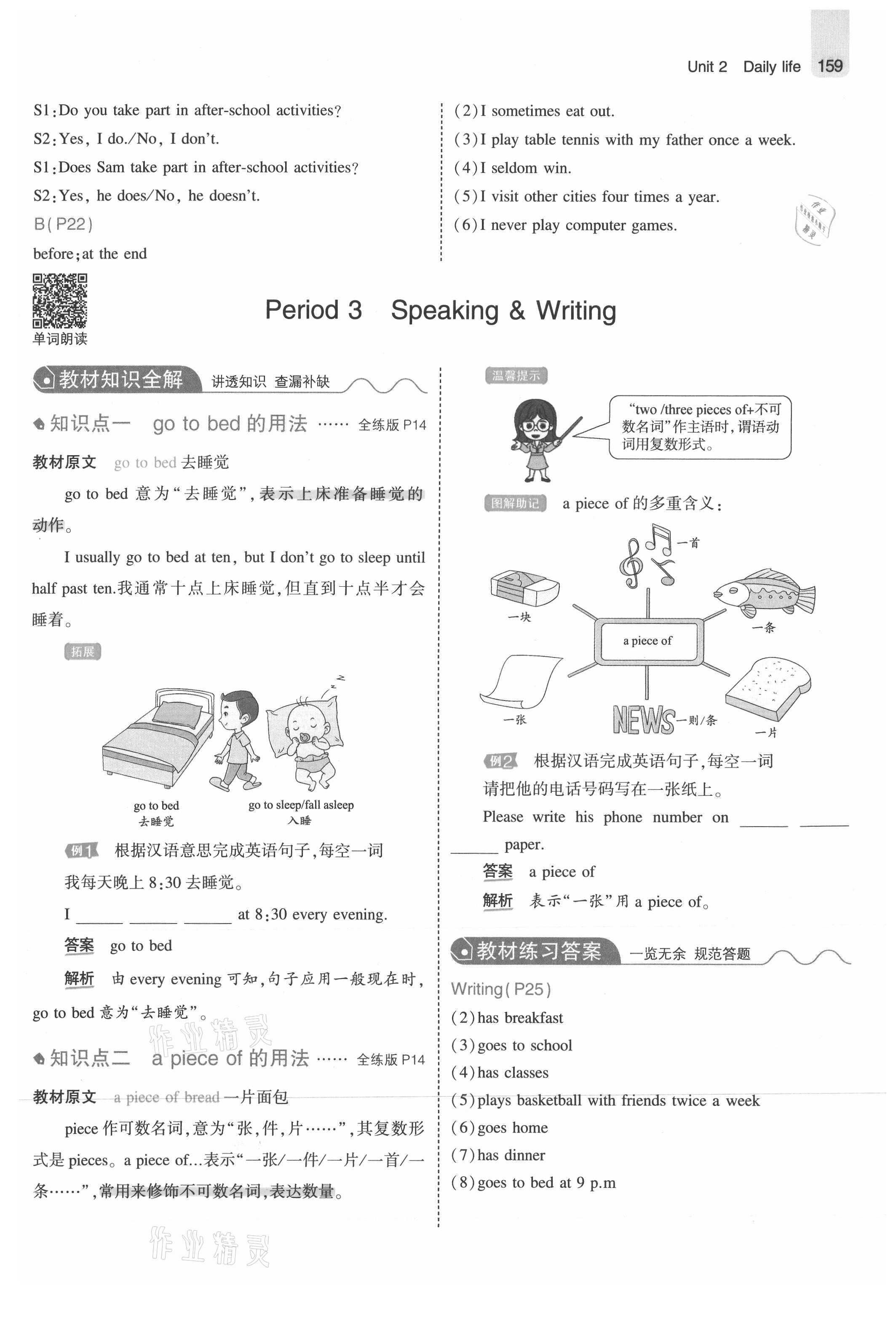 2021年教材課本七年級英語上冊滬教牛津版 參考答案第17頁