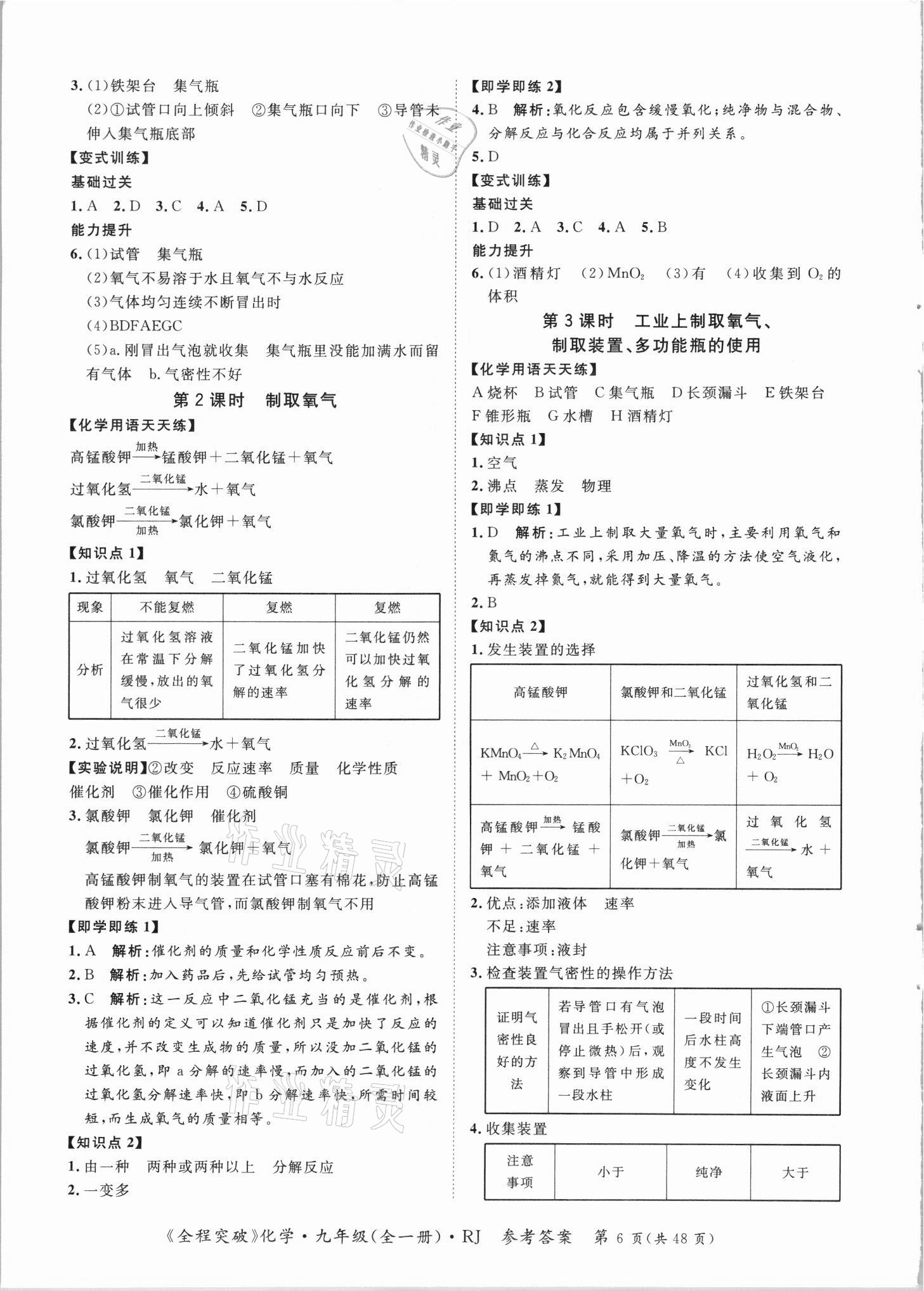 2021年全程突破九年级化学全一册人教版 第6页