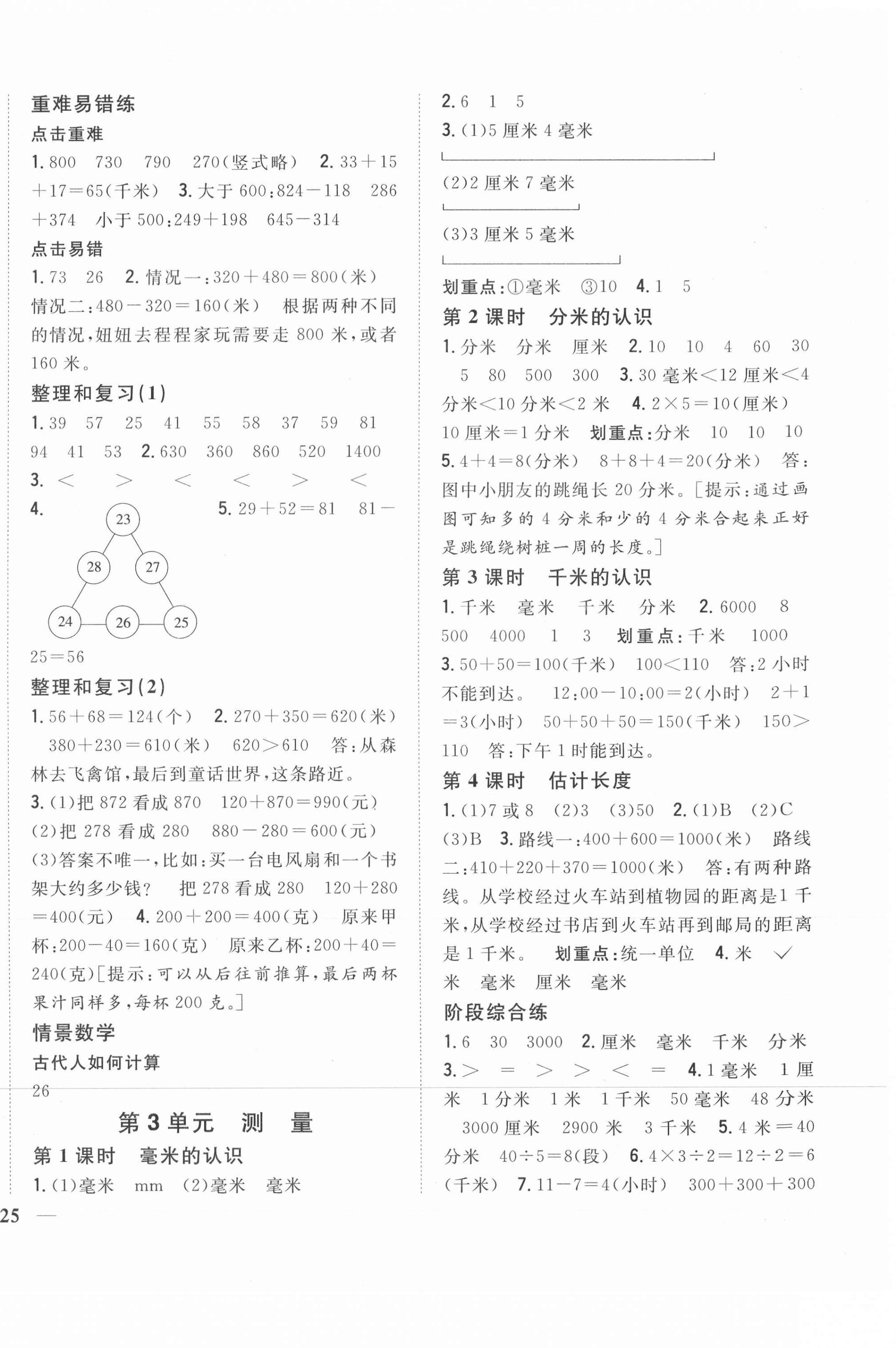 2021年全科王同步課時(shí)練習(xí)三年級(jí)數(shù)學(xué)上冊(cè)人教版 第2頁(yè)