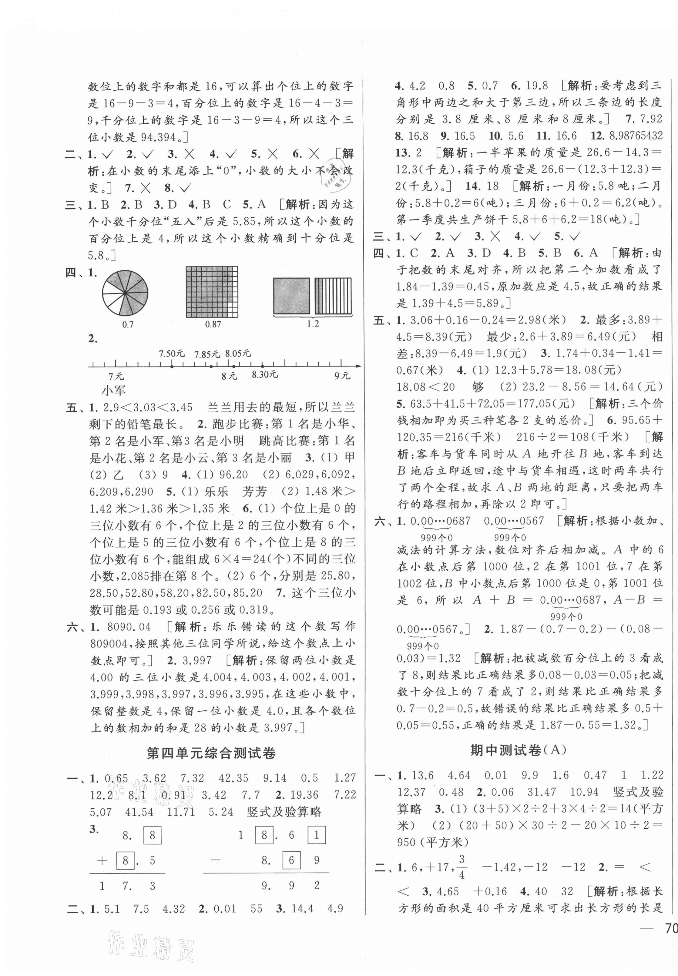 2021年同步跟蹤全程檢測(cè)五年級(jí)數(shù)學(xué)上冊(cè)蘇教版 第3頁(yè)