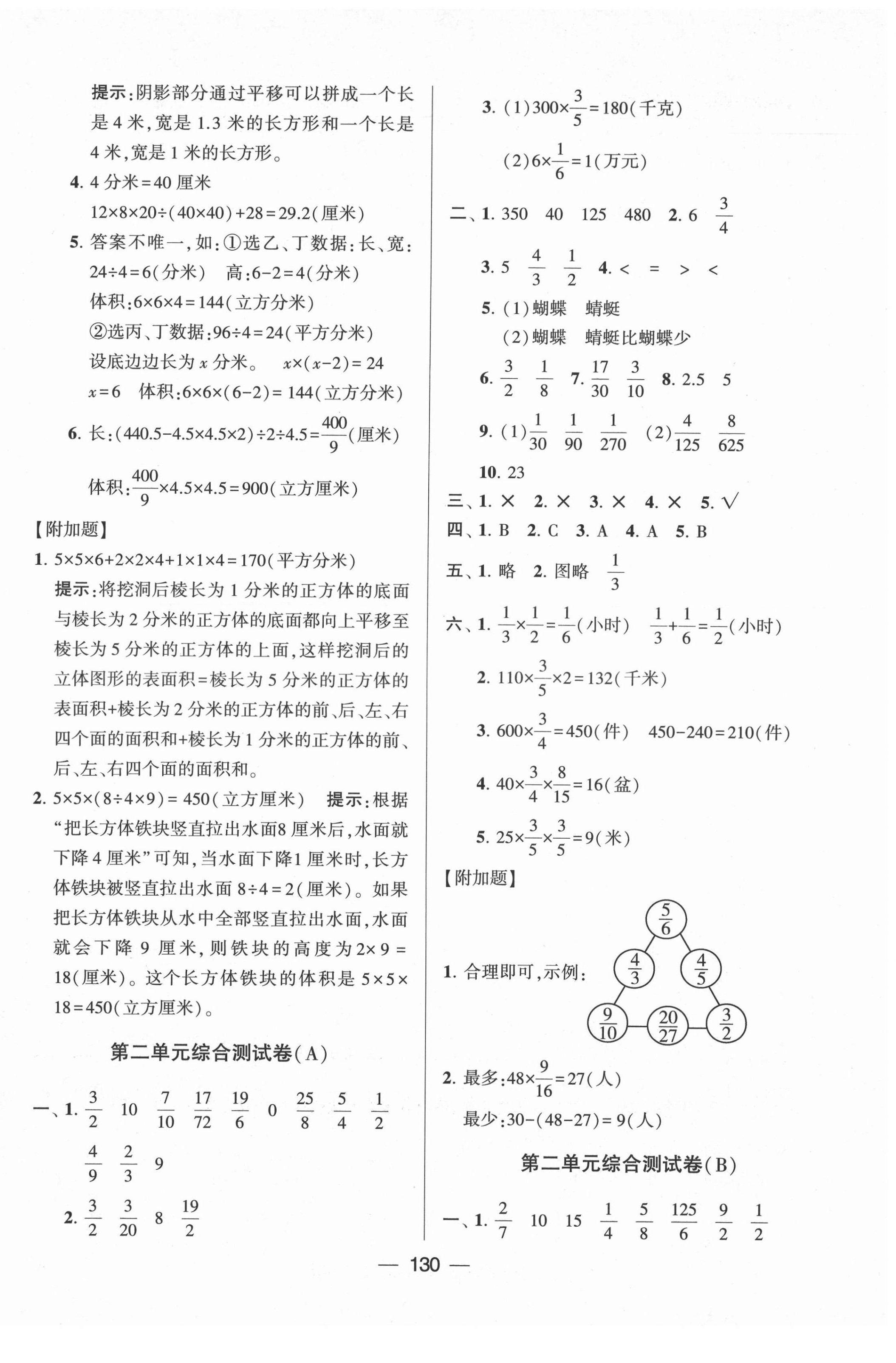 2021年學(xué)霸提優(yōu)大試卷六年級(jí)數(shù)學(xué)上冊(cè)江蘇國(guó)標(biāo)版 第2頁(yè)