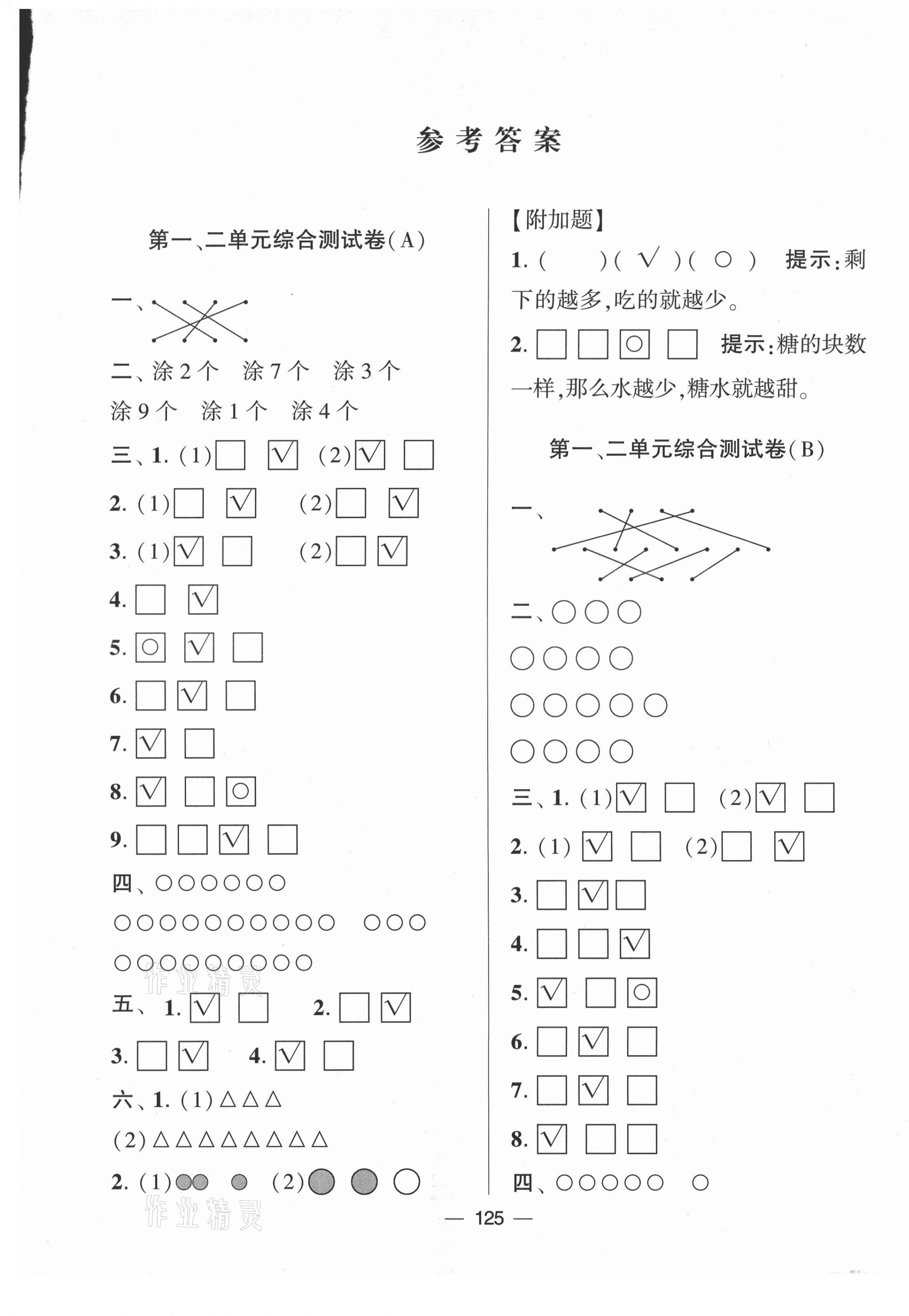 2021年學(xué)霸提優(yōu)大試卷一年級數(shù)學(xué)上冊蘇教版 第1頁