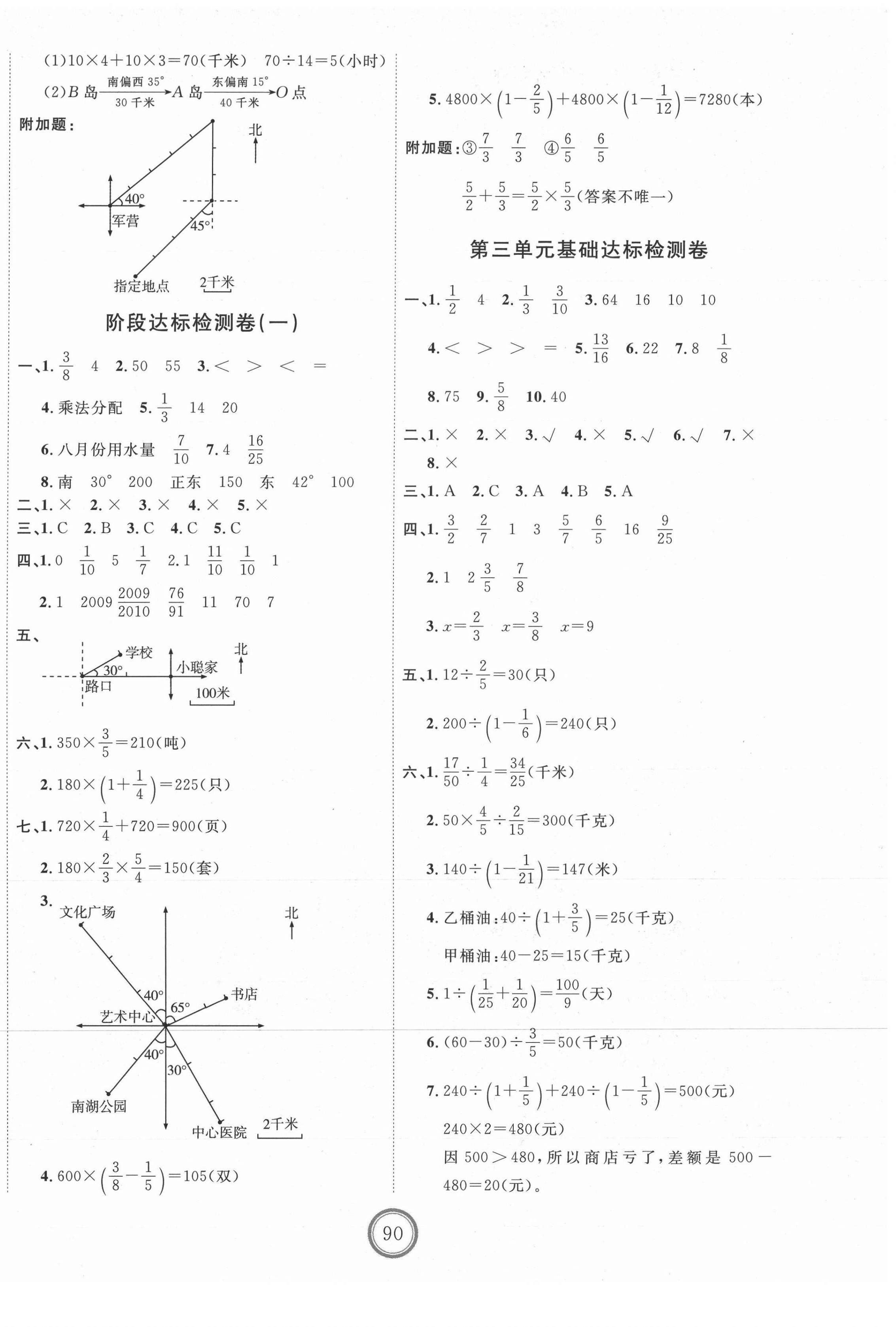 2021年優(yōu)加密卷六年級數(shù)學(xué)上冊人教版 第2頁