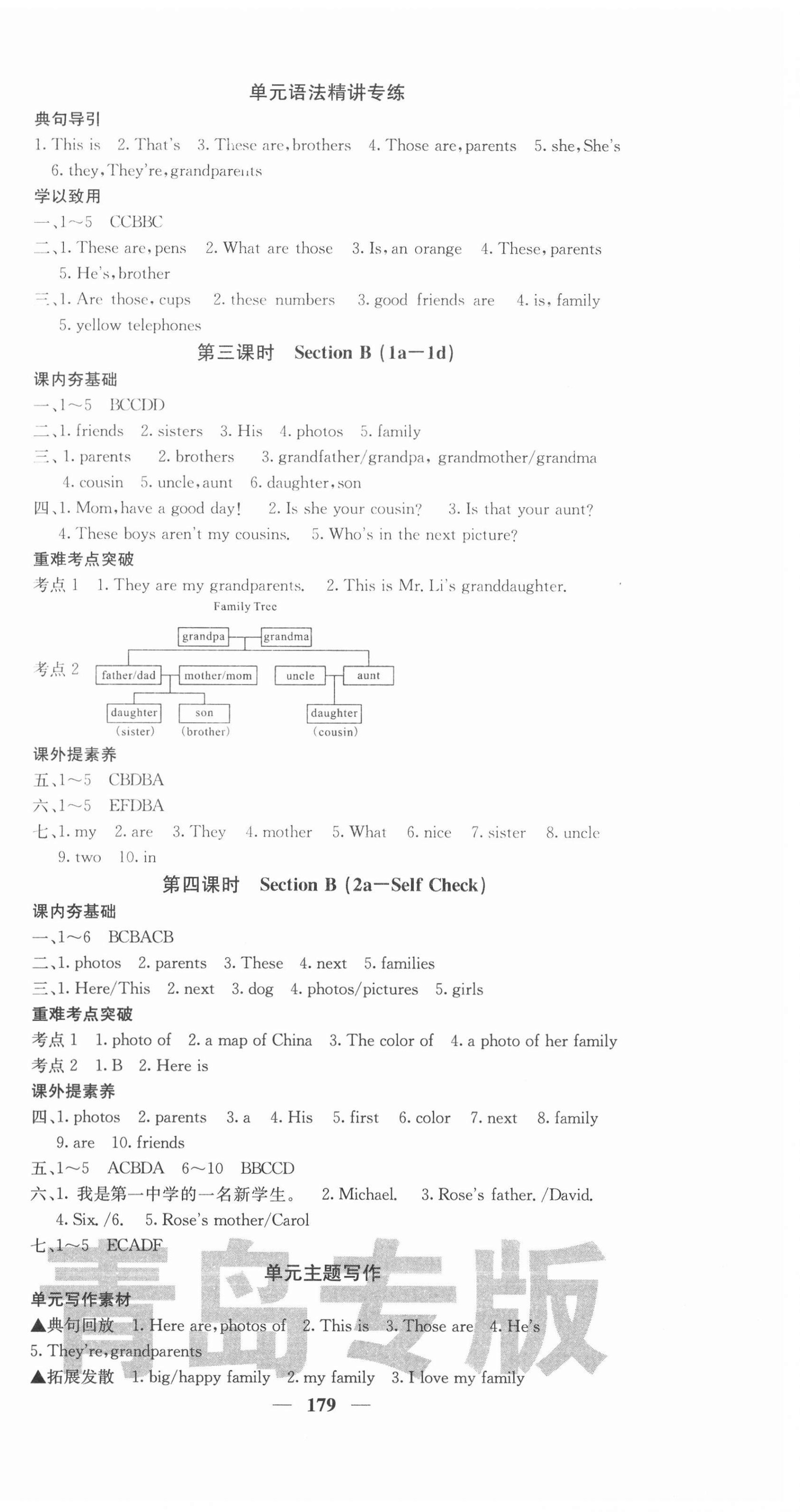 2021年名校課堂內(nèi)外七年級(jí)英語上冊(cè)人教版青島專版 第6頁