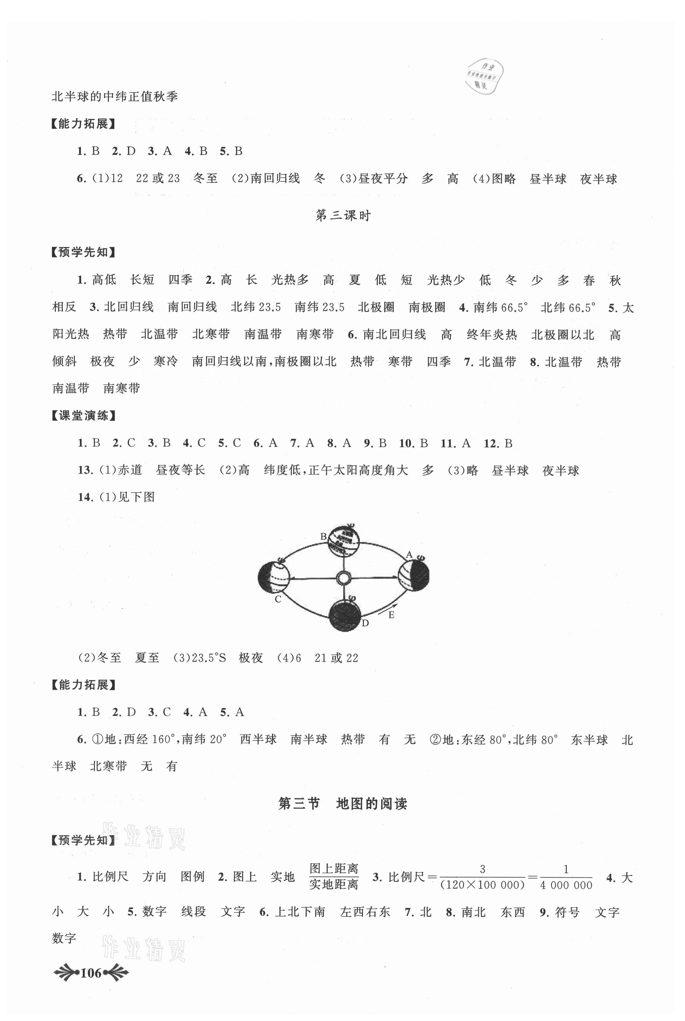 2021年自主學(xué)習(xí)當(dāng)堂反饋七年級(jí)地理上冊(cè)人教版 第4頁