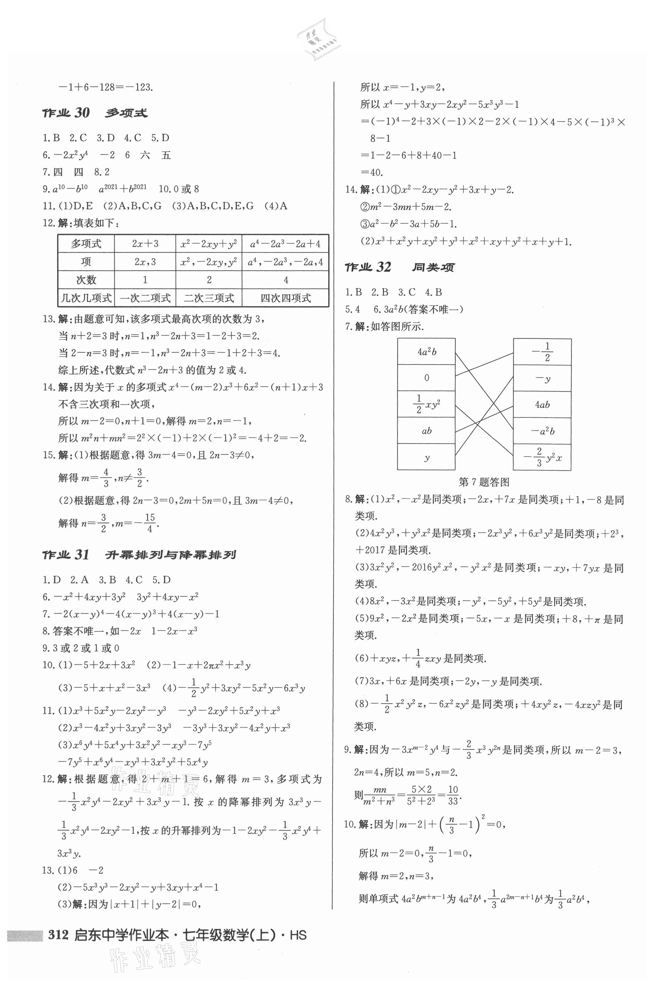 2021年啟東中學(xué)作業(yè)本七年級(jí)數(shù)學(xué)上冊(cè)華師大版 第14頁(yè)