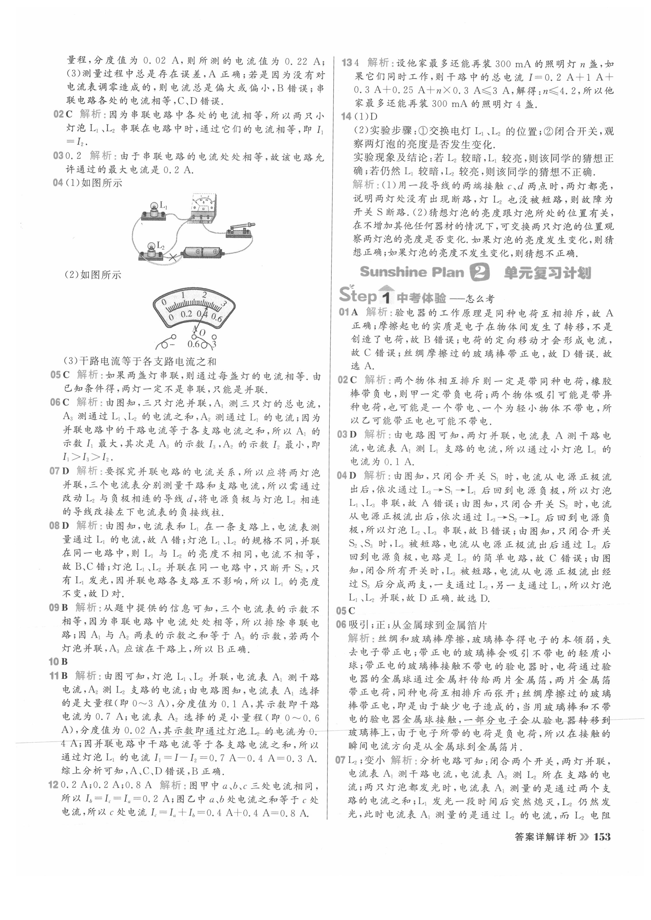 2021年陽光計(jì)劃初中同步九年級(jí)物理全一冊(cè)人教版 參考答案第15頁