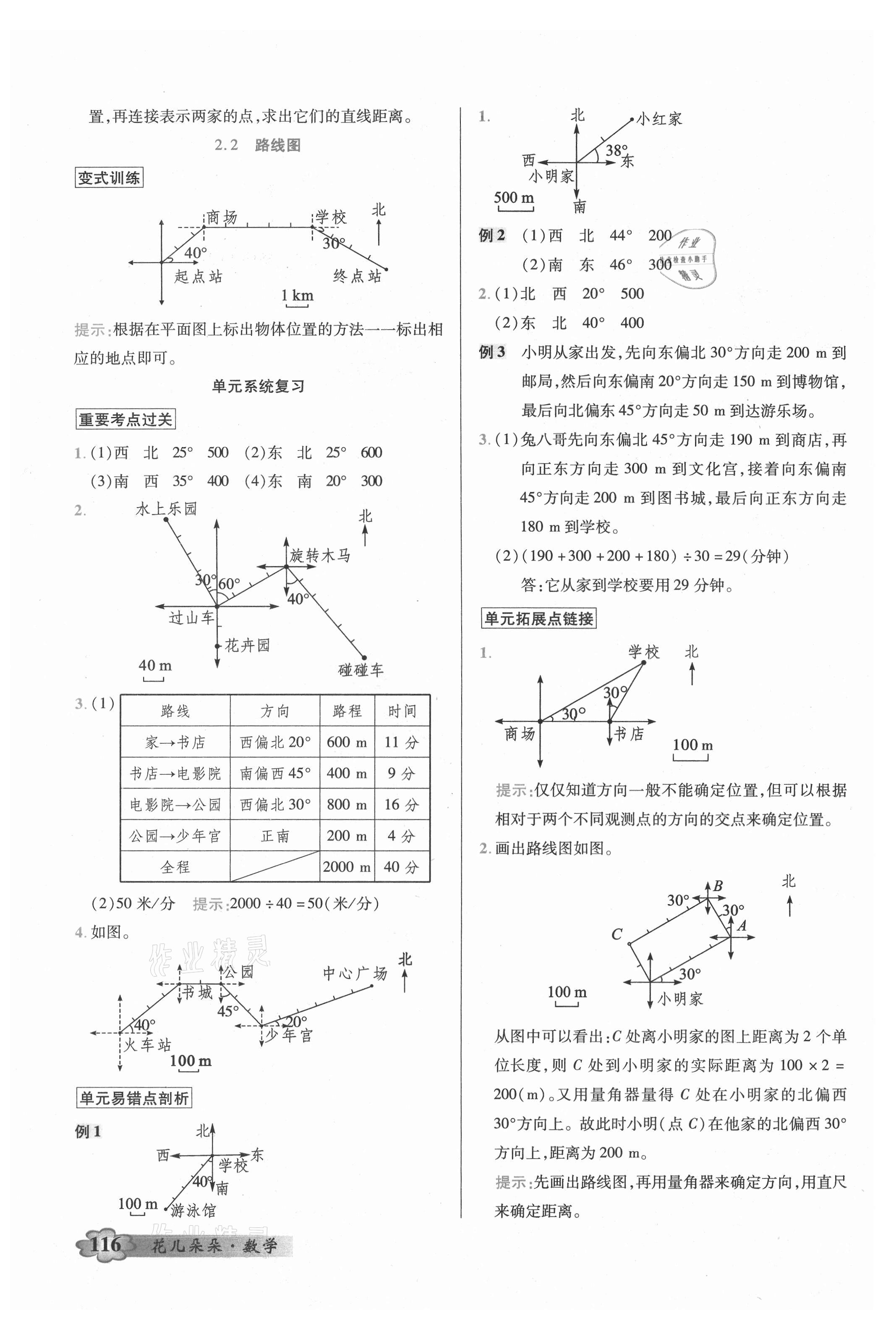 2021年英才教程花兒朵朵六年級數(shù)學(xué)上冊人教版 參考答案第3頁