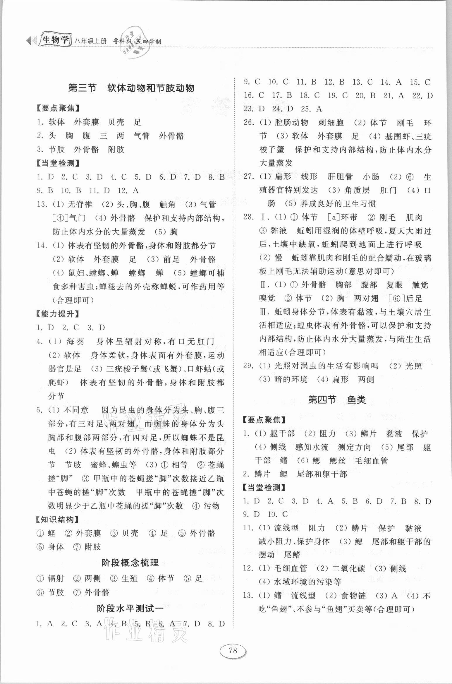 2021年初中同步練習(xí)冊(cè)山東八年級(jí)生物上冊(cè)魯科版五四制科學(xué)技術(shù)出版社 第2頁(yè)