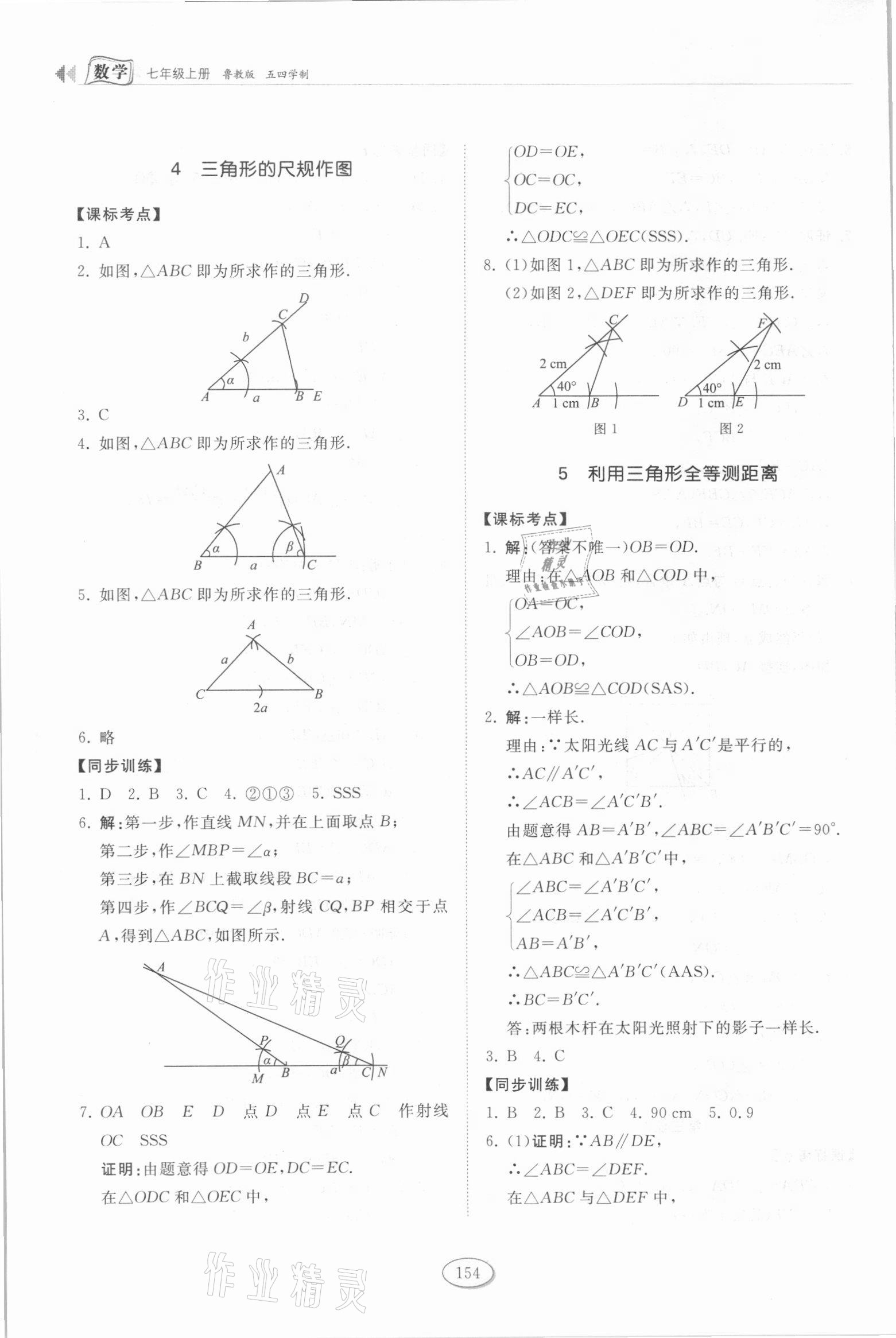 2021年初中同步練習(xí)冊(cè)七年級(jí)數(shù)學(xué)上冊(cè)魯教版54制山東科學(xué)技術(shù)出版社 第4頁