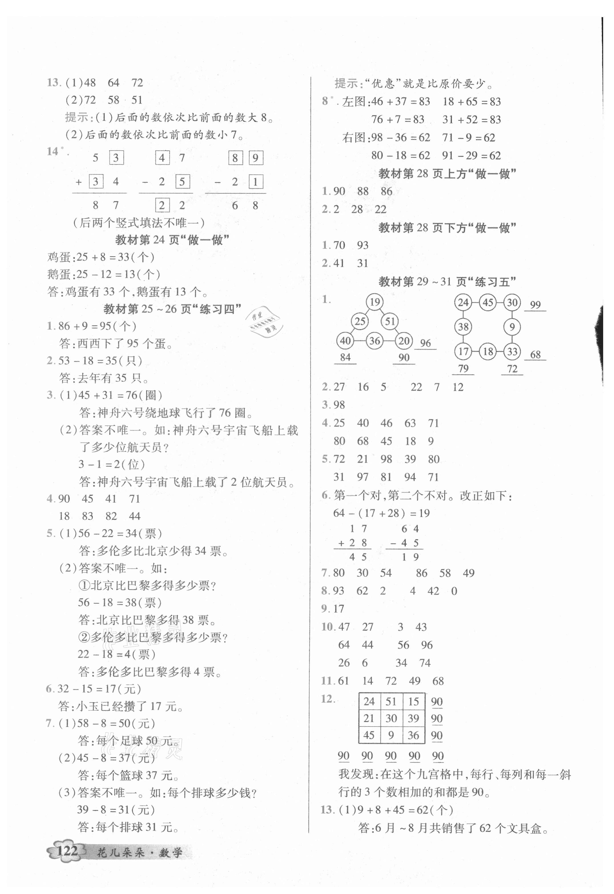 2021年教材課本二年級(jí)數(shù)學(xué)上冊(cè)人教版 第4頁