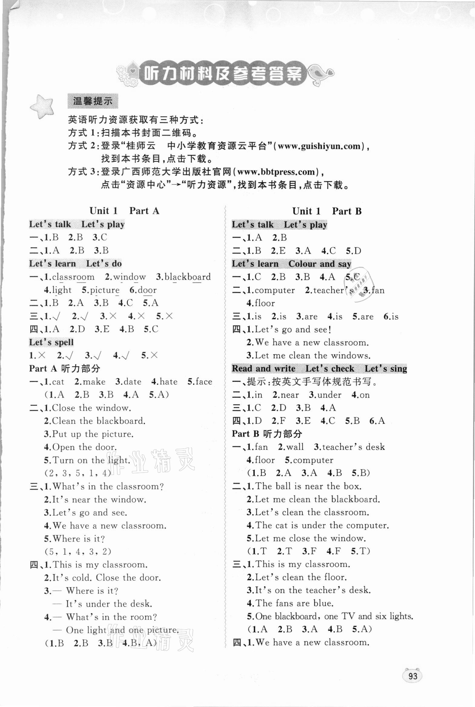 2021年新課程學(xué)習(xí)與測(cè)評(píng)同步學(xué)習(xí)四年級(jí)英語(yǔ)上冊(cè)人教版 第1頁(yè)