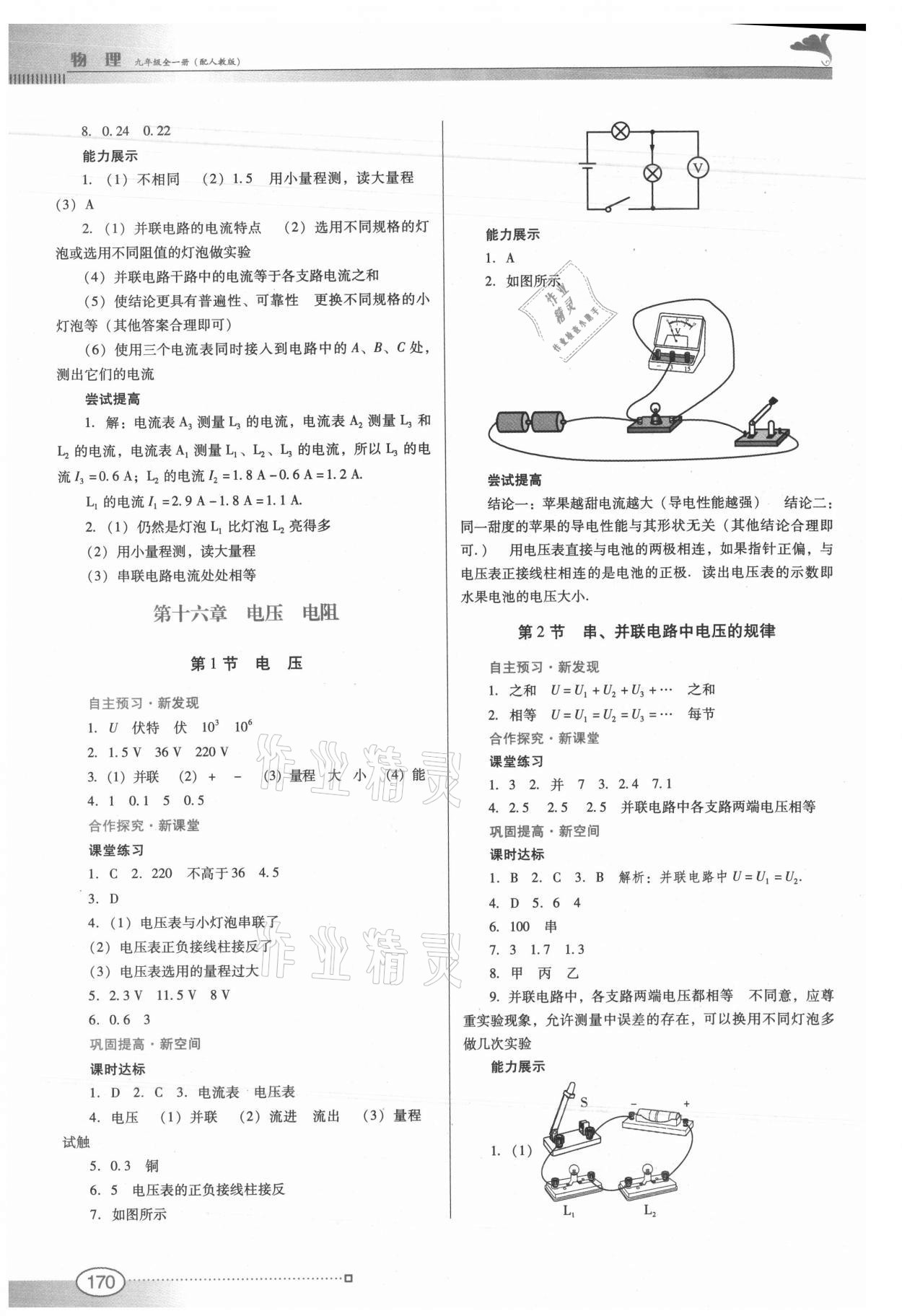 2021年南方新课堂金牌学案九年级物理全一册人教版 第8页