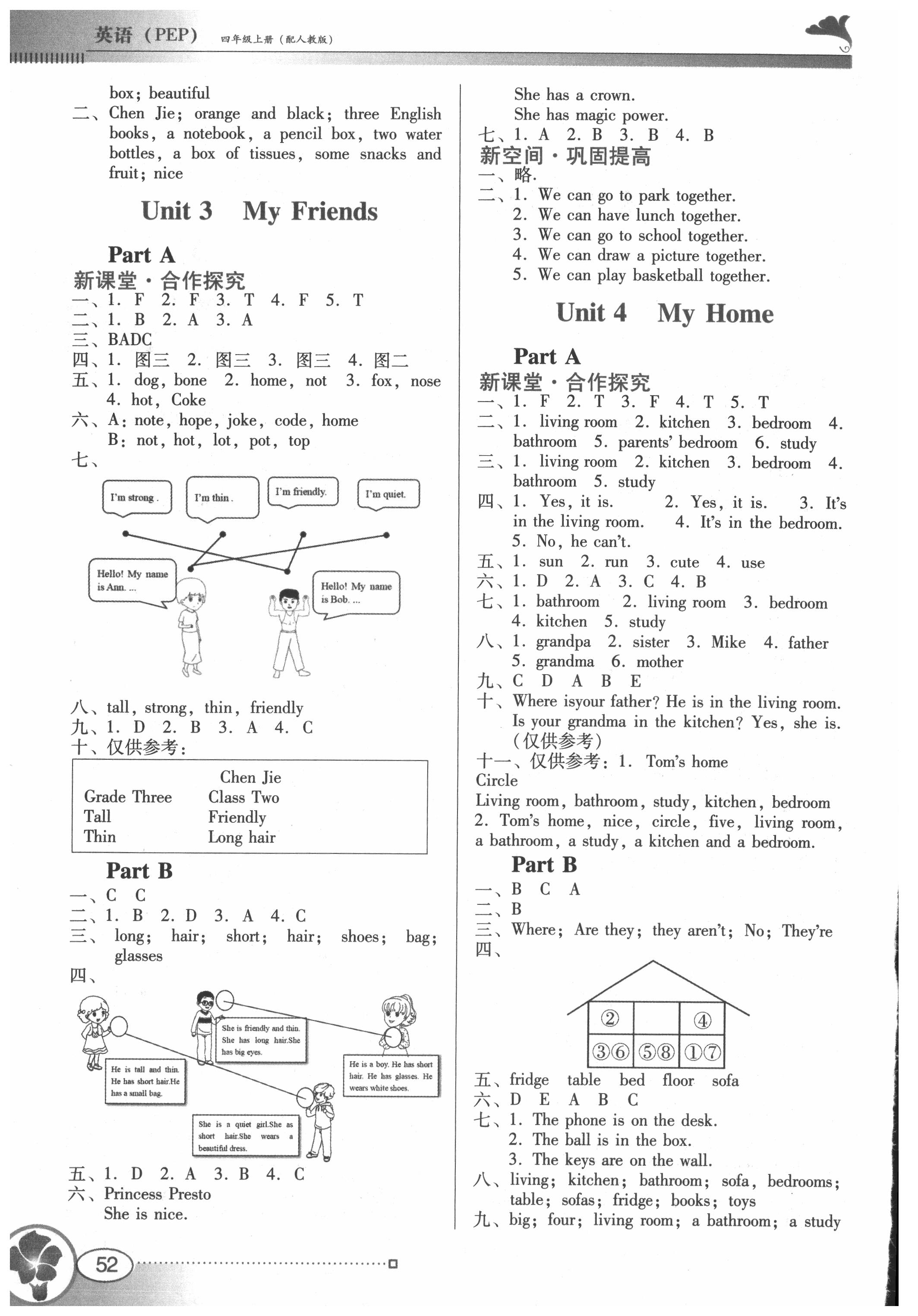 2021年南方新課堂金牌學(xué)案四年級(jí)英語(yǔ)上冊(cè)人教版 第2頁(yè)