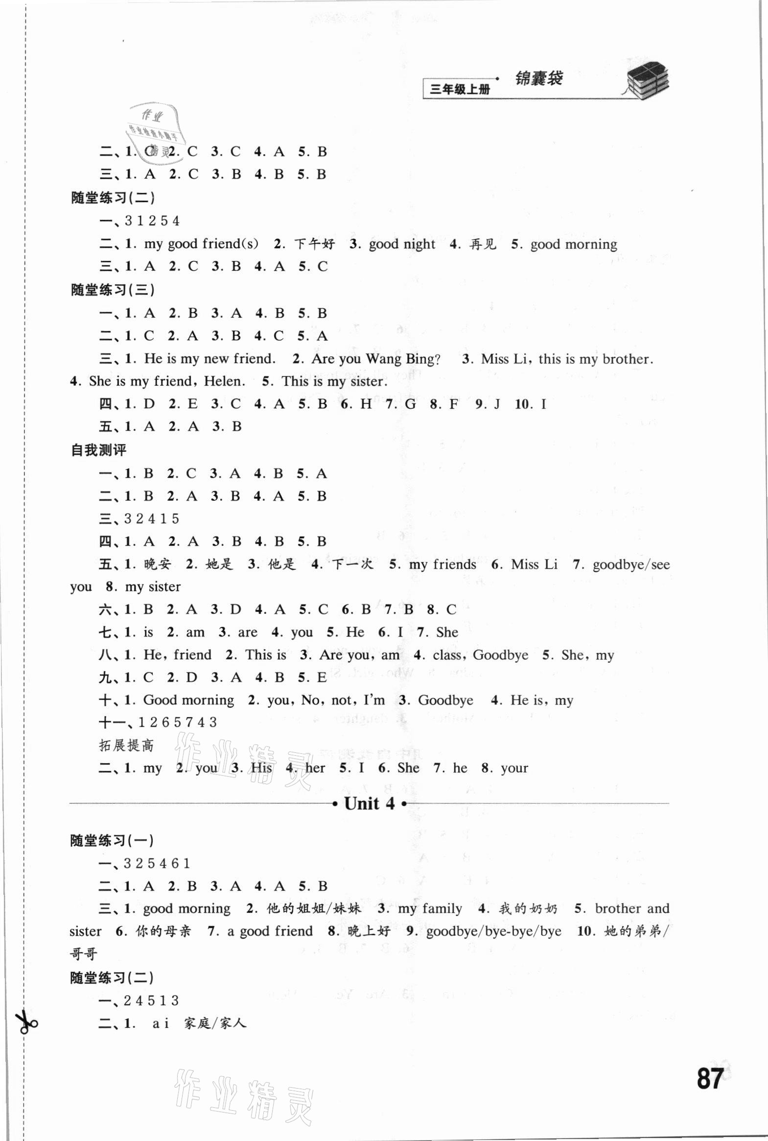 2021年同步練習三年級英語上冊譯林版 第3頁